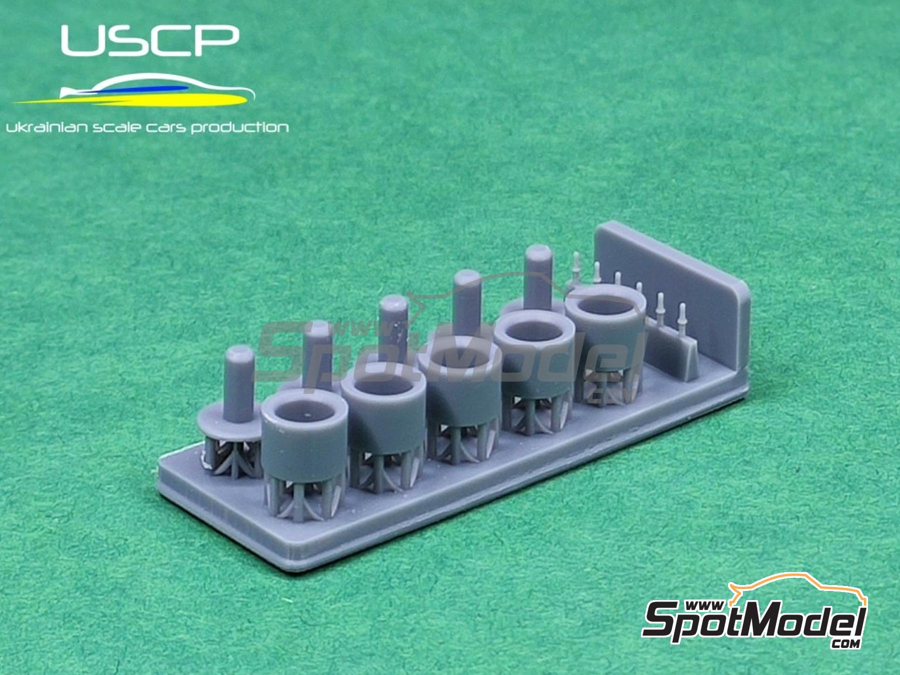 Image 2: ATS Streetrallye 17 inches | Rims and tyres set in 1/24 scale manufactured by USCP (ref.&nbsp;24P206)
