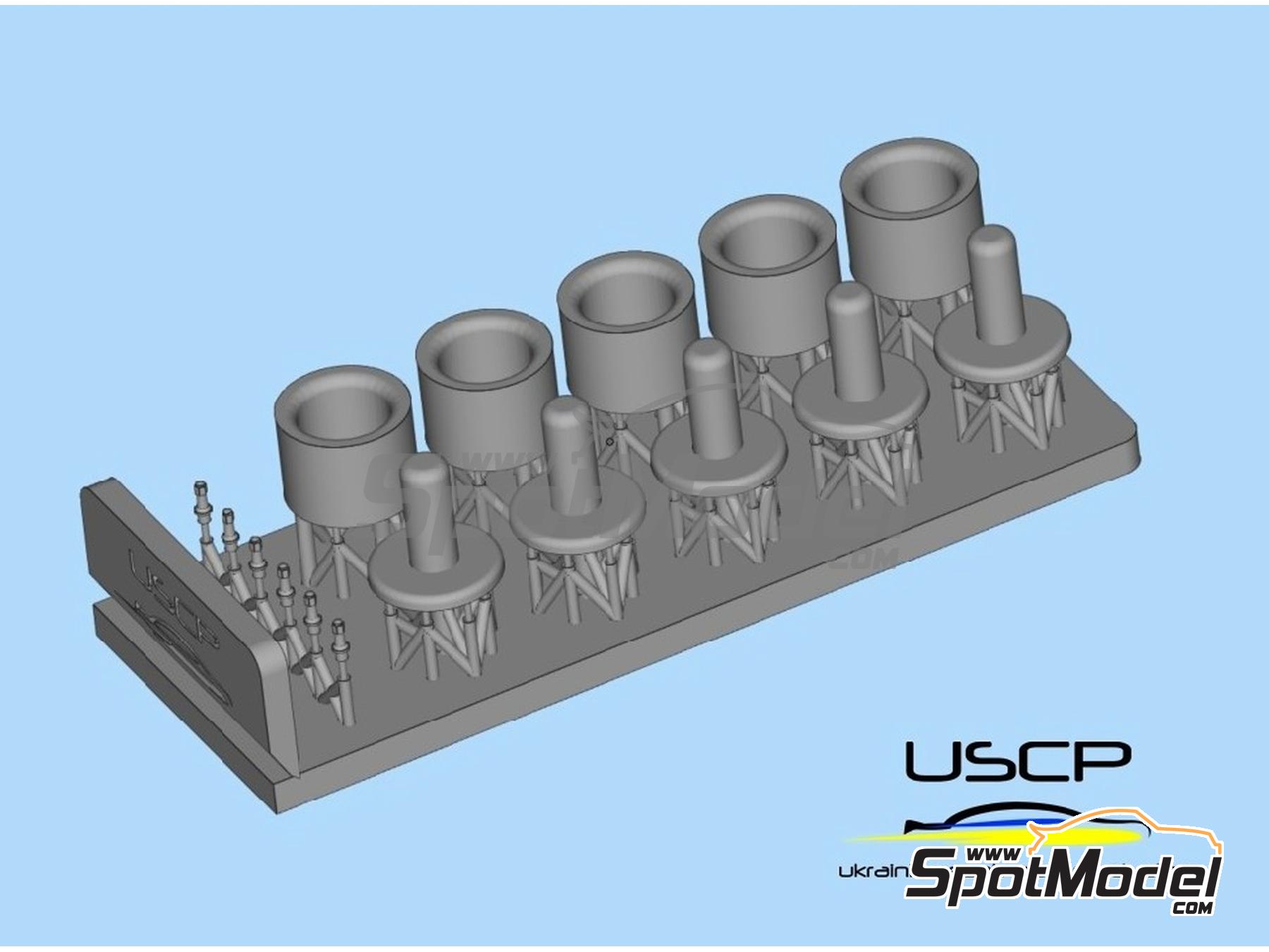 Image 5: ATS Streetrallye 17 inches | Rims and tyres set in 1/24 scale manufactured by USCP (ref.&nbsp;24P206)