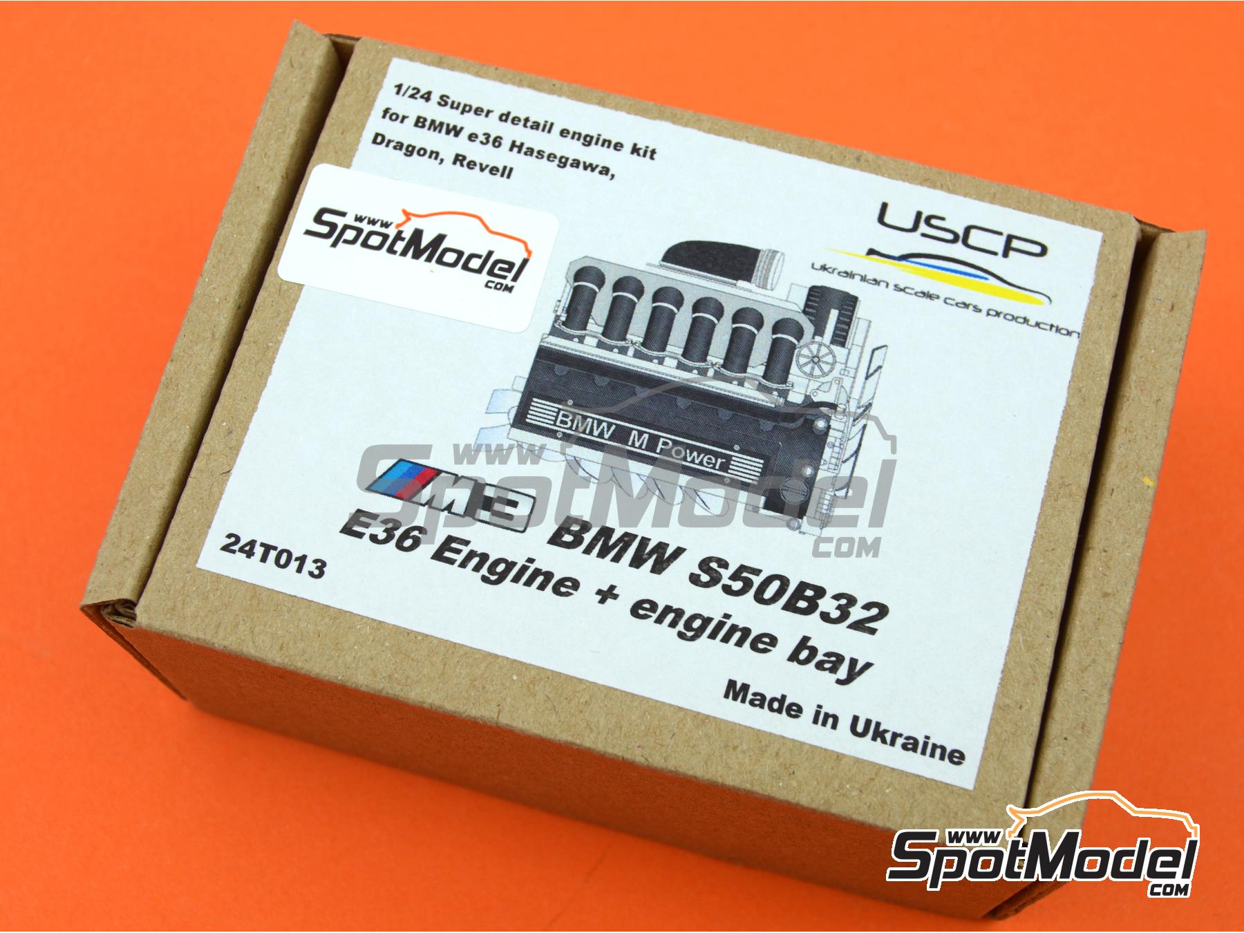 Image 15: BMW E36 S50B32 | Engine in 1/24 scale manufactured by USCP (ref.&nbsp;24T013)