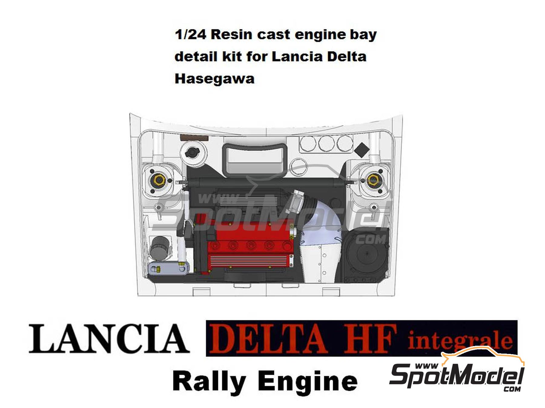 Image 1: Lancia Delta HF Integrale Rally | Engine in 1/24 scale manufactured by USCP (ref. 24T021)