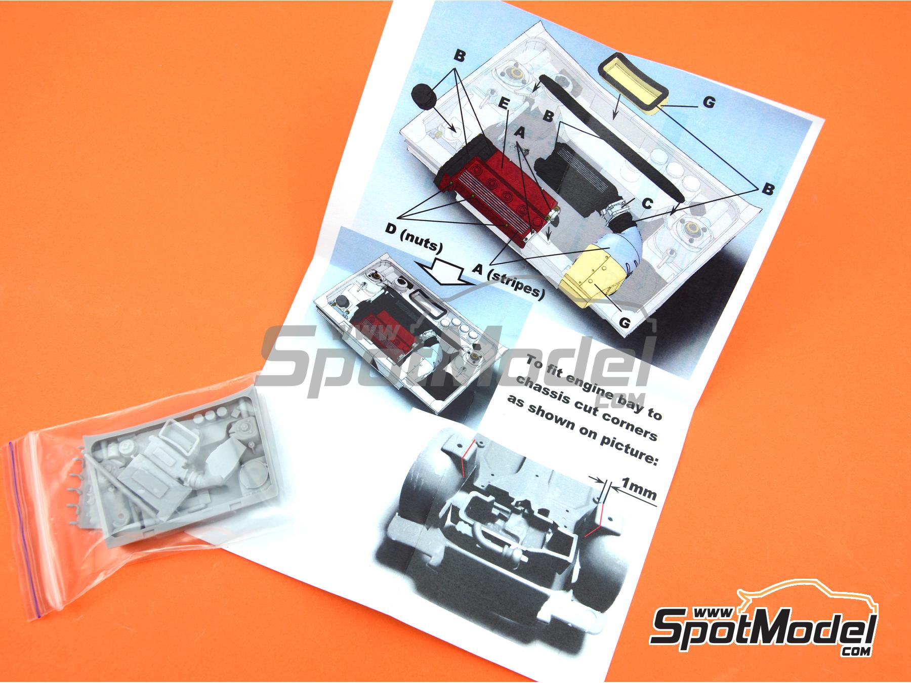 Image 6: Lancia Delta HF Integrale Rally | Engine in 1/24 scale manufactured by USCP (ref. 24T021)