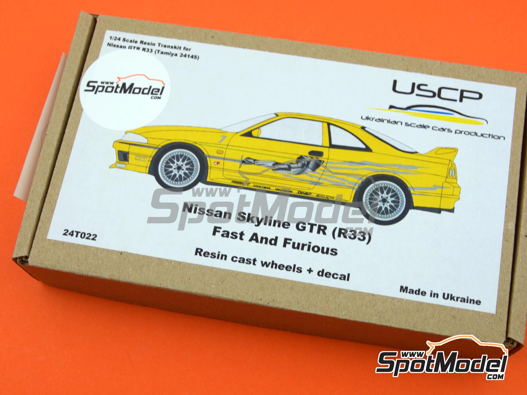 USCP 24T022: Transkit 1/24 scale - Nissan Skyline GTR R33 1995