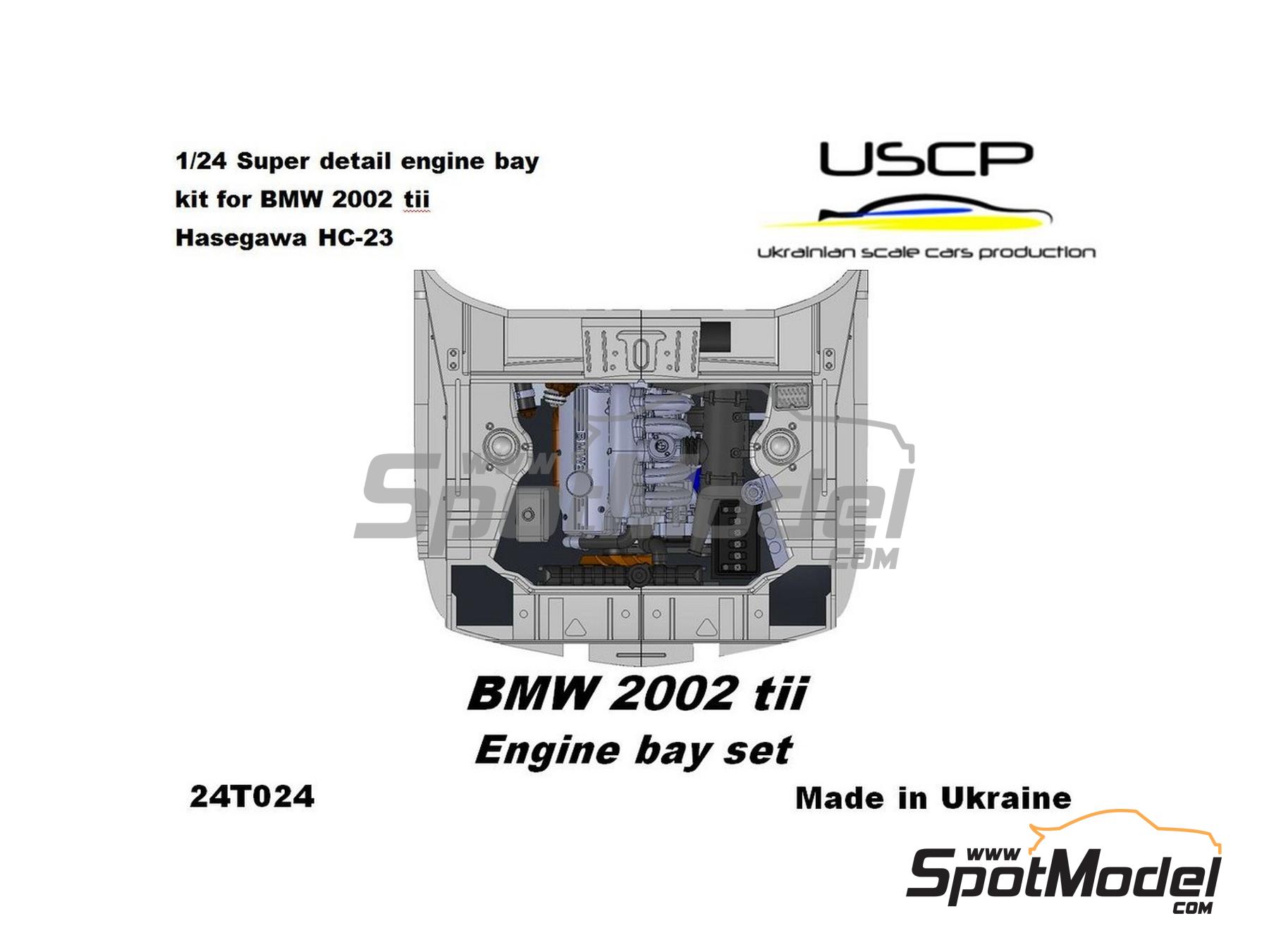 Image 1: BMW 2002 Tii | Engine in 1/24 scale manufactured by USCP (ref.&nbsp;24T024)