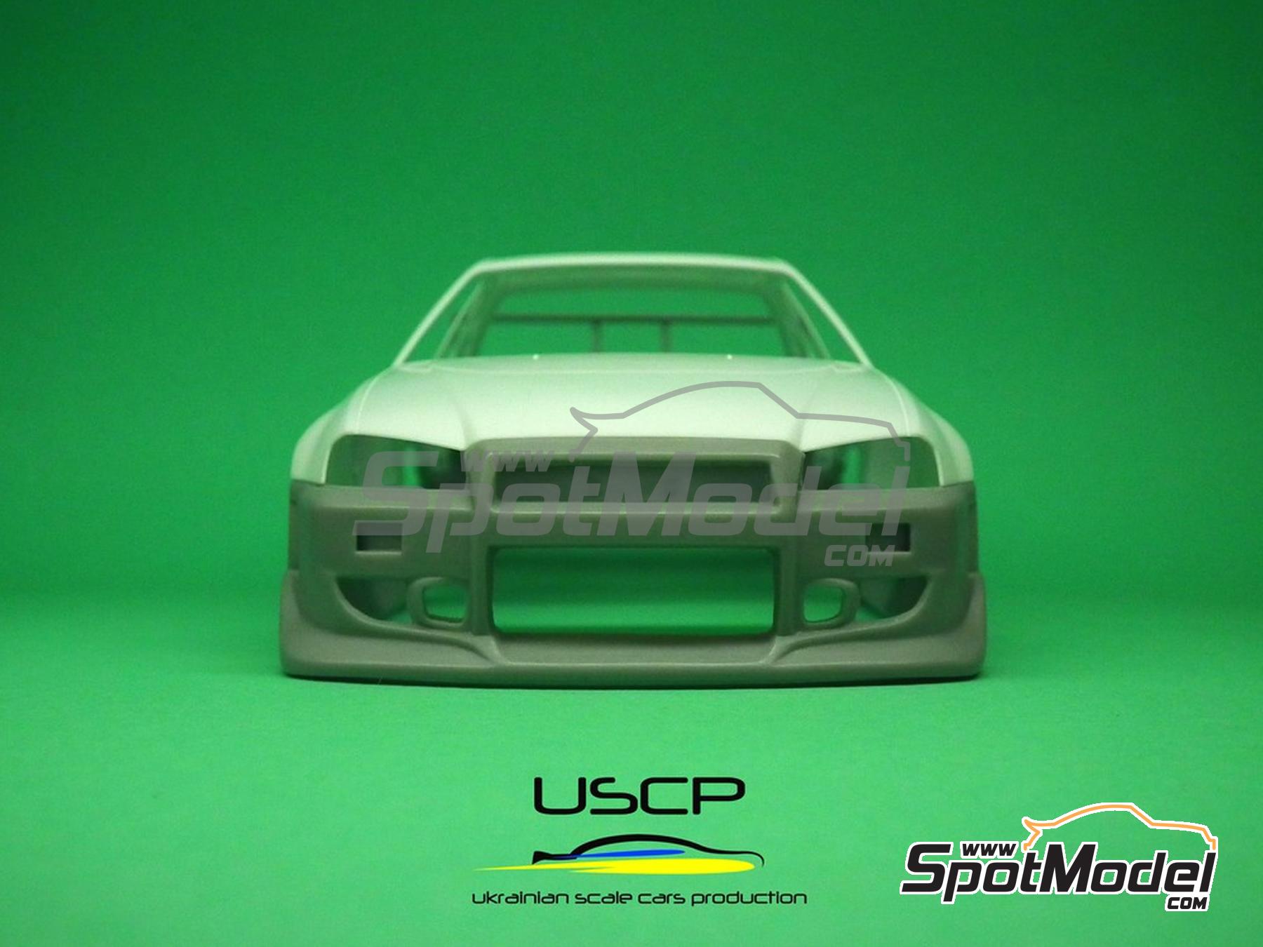 USCP 24T034: Transkit 1/24 scale - Nissan Skyline GTR R34 sponsored by 2  Fast 2 Furious - for Tamiya reference TAM24210 (ref. 24T034) | SpotModel