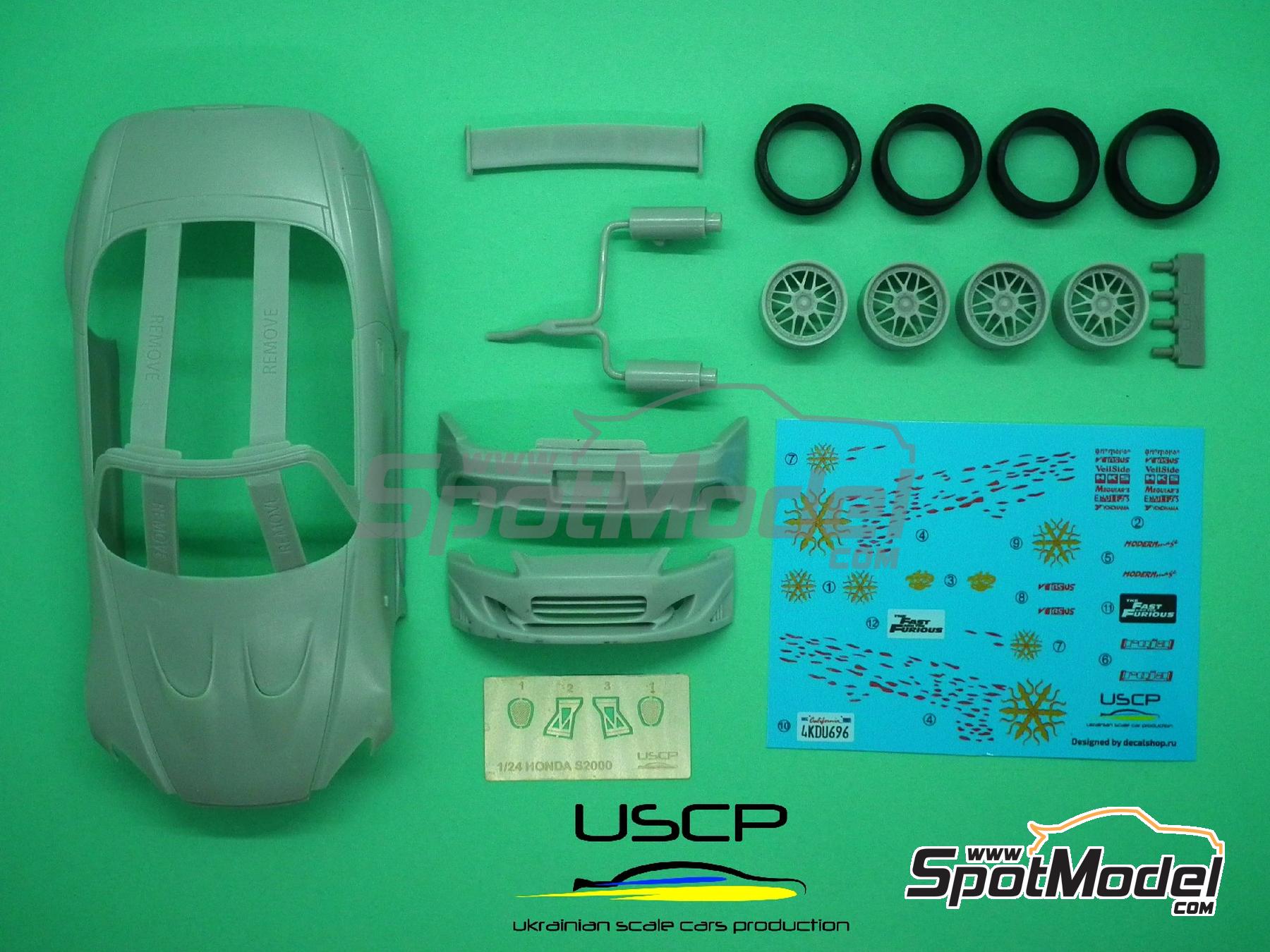 Image 11: Honda S2000 sponsored by Fast & Furious | Transkit in 1/24 scale manufactured by USCP (ref.&nbsp;24T042)