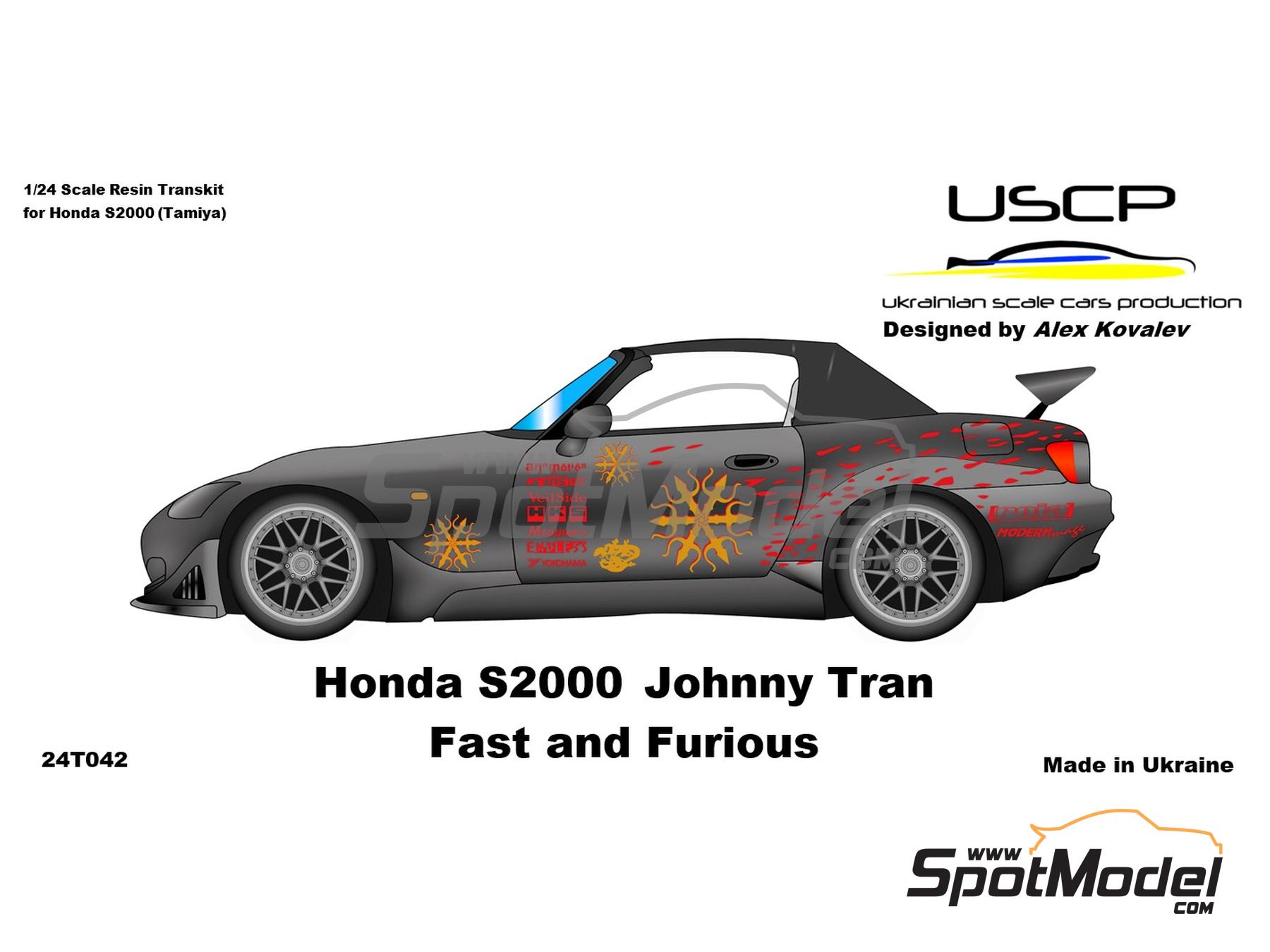 Image 13: Honda S2000 sponsored by Fast & Furious | Transkit in 1/24 scale manufactured by USCP (ref.&nbsp;24T042)