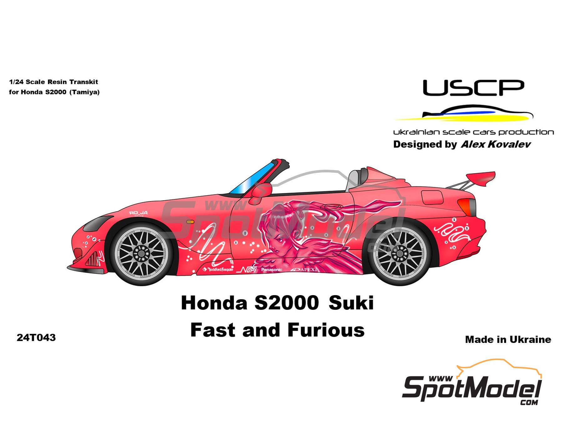 Image 17: Honda S2000 patrocinado por Fast & Furious | Transkit en escala&nbsp;1/24 fabricado por USCP (ref.&nbsp;24T043)
