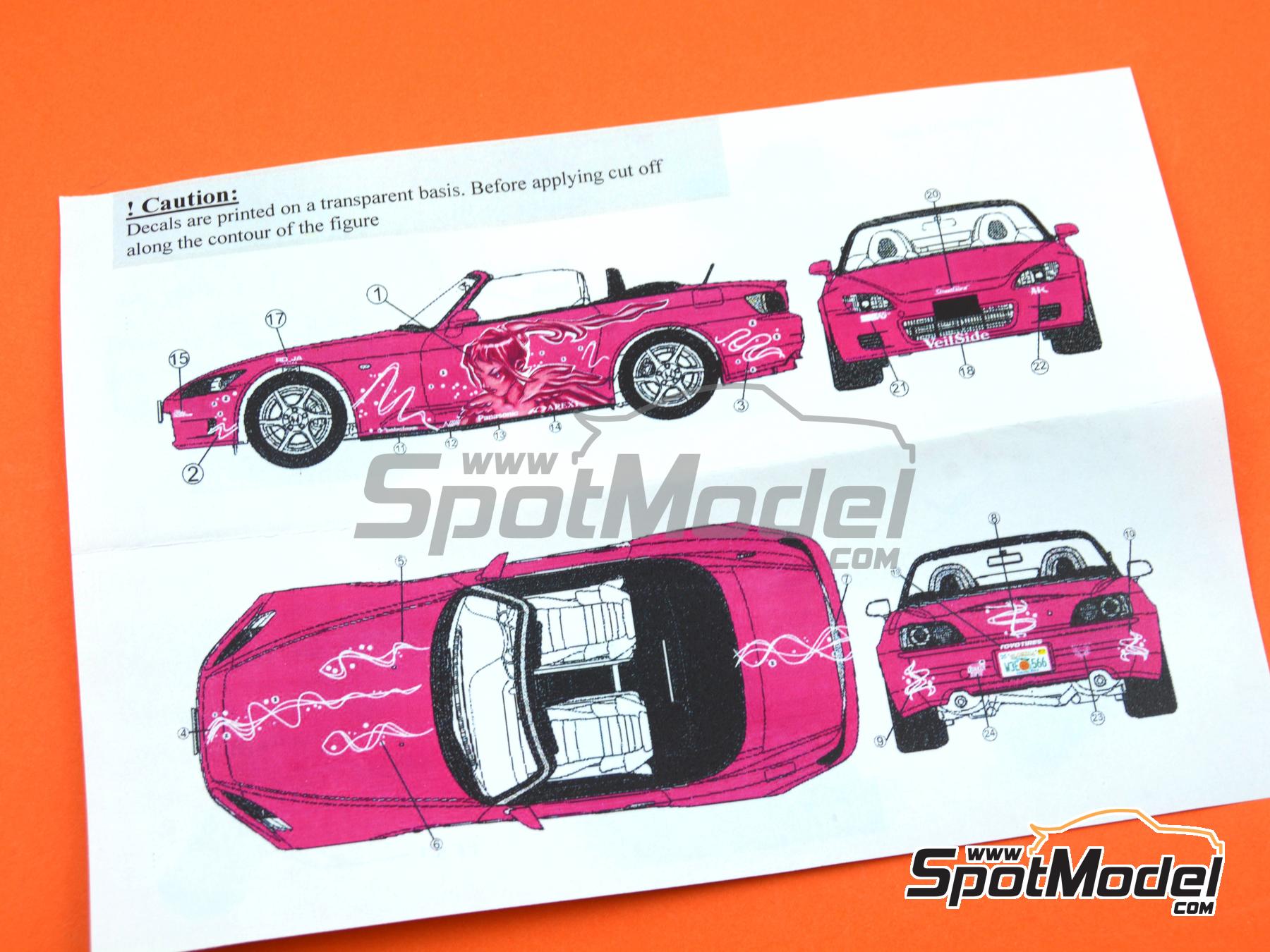 Image 21: Honda S2000 patrocinado por Fast & Furious | Transkit en escala&nbsp;1/24 fabricado por USCP (ref.&nbsp;24T043)