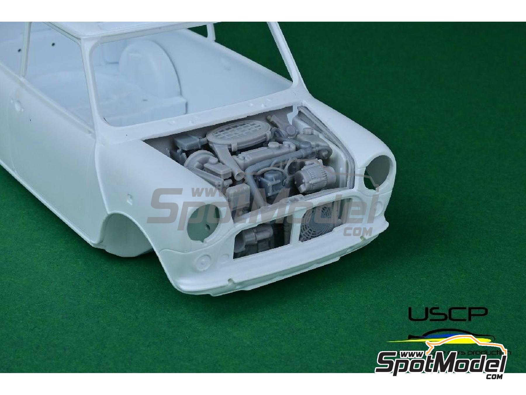 USCP 24T059: Engine 1/24 scale - Mini Cooper MPI - for Hasegawa