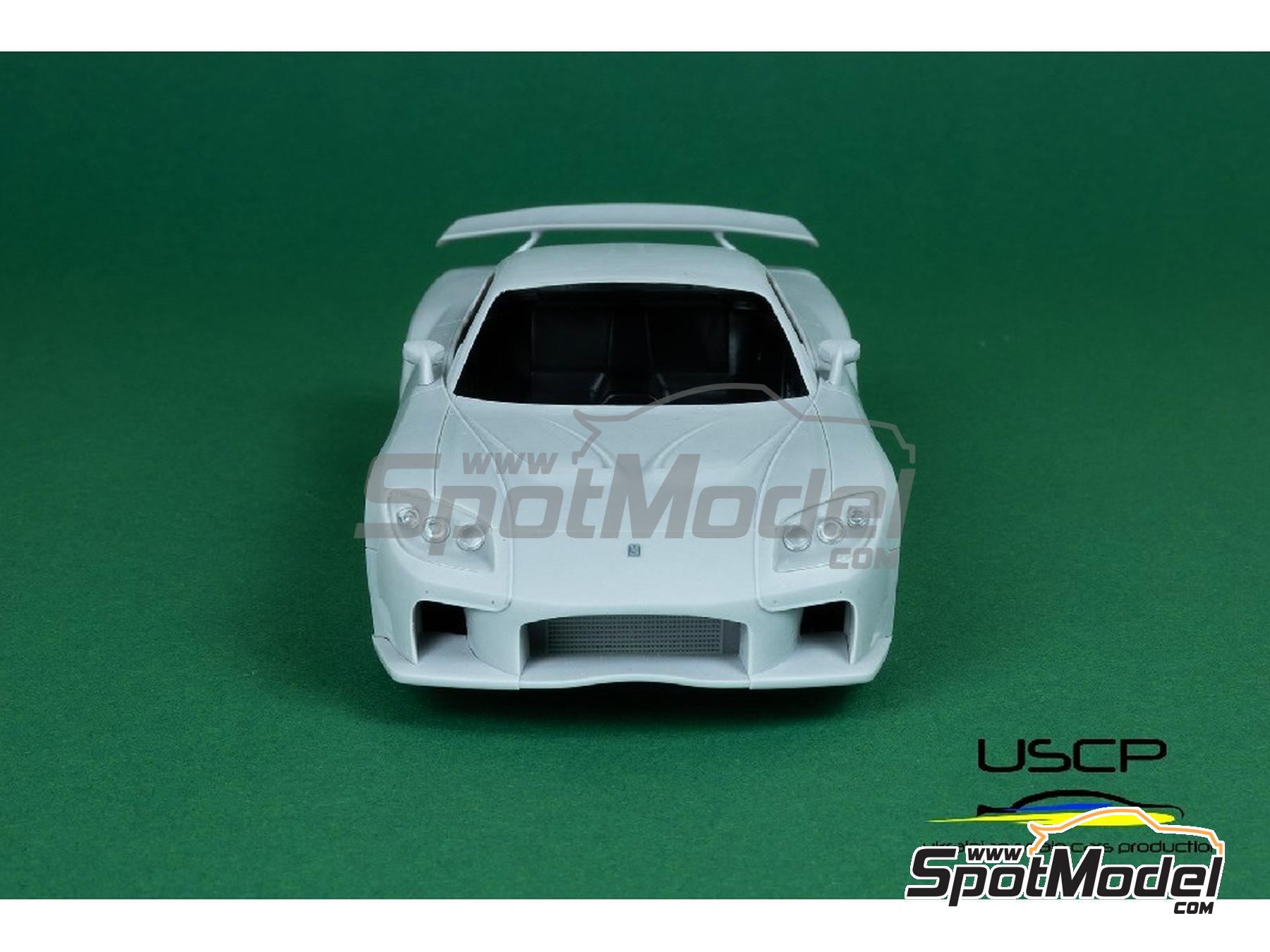 Mazda RX-7 Veilside Fortune sponsored by Fast and Furious. Transkit in 1/24  scale manufactured by USCP (ref. 24T066)