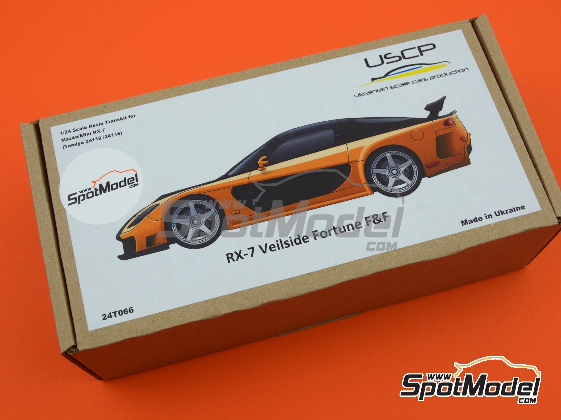 USCP 24T066: Transkit 1/24 scale - Mazda RX-7 Veilside Fortune sponsored by  Fast and Furious - for Tamiya references TAM24110 and TAM24116 (ref.  24T066) | SpotModel