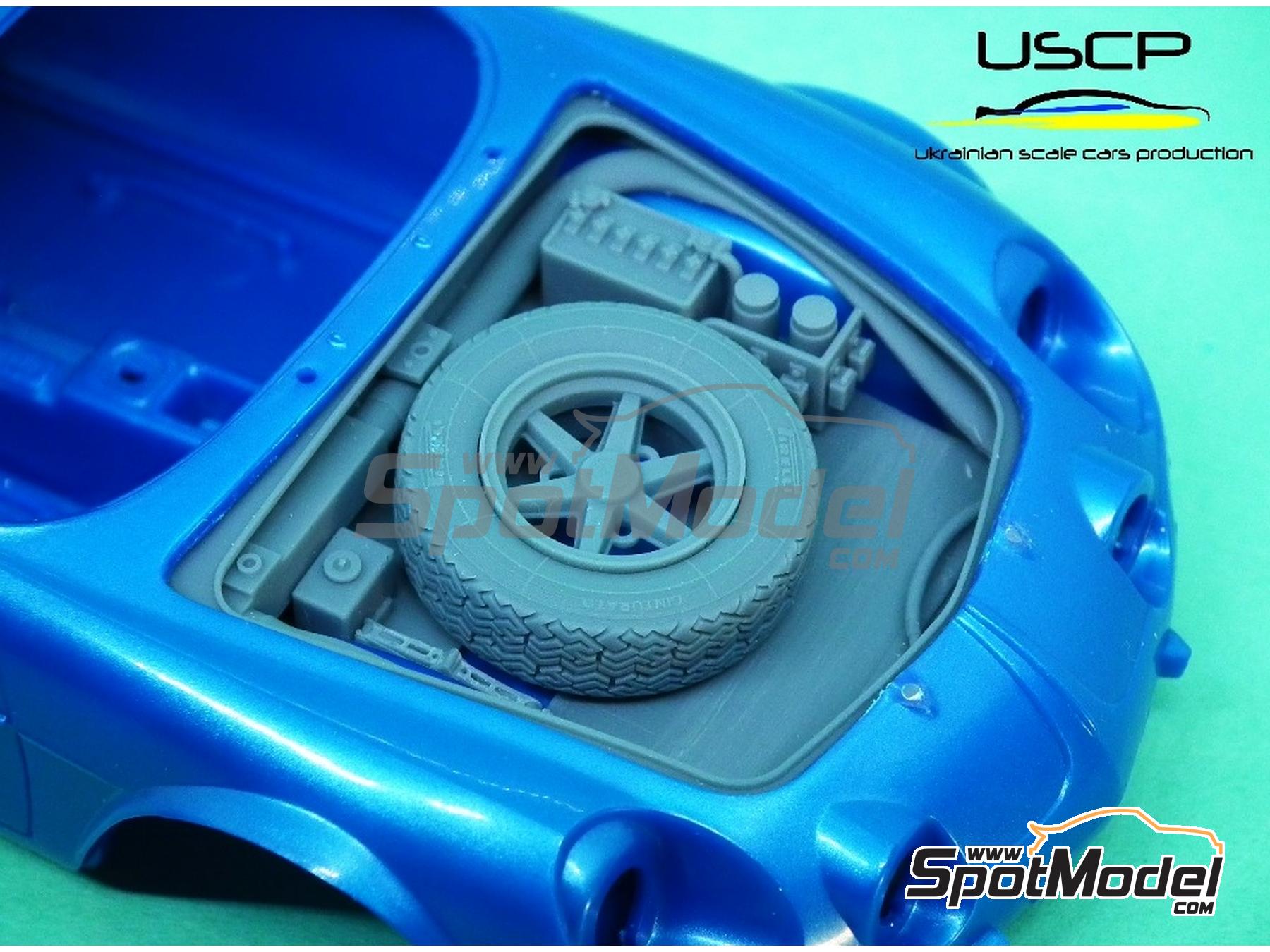 Image 1: Alpine A110 - parte delantera versión rally | Set de mejora y detallado en escala 1/24 fabricado por USCP (ref. 24T069)