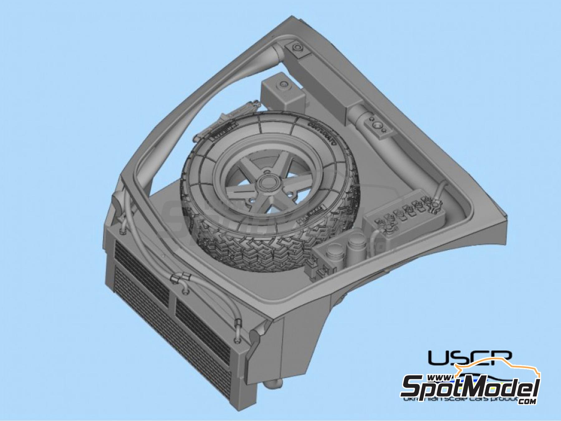 Image 5: Alpine A110 - parte delantera versión rally | Set de mejora y detallado en escala 1/24 fabricado por USCP (ref. 24T069)