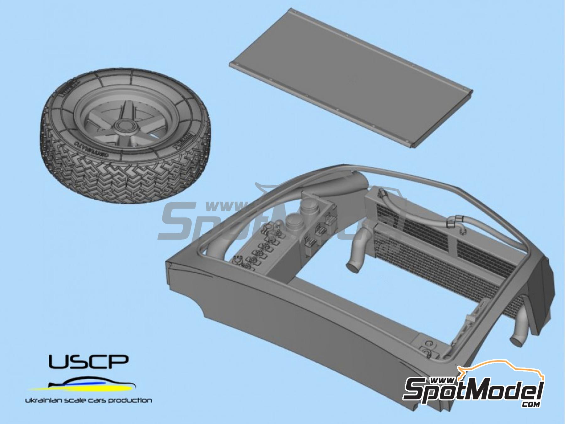 Image 6: Alpine A110 - parte delantera versión rally | Set de mejora y detallado en escala 1/24 fabricado por USCP (ref. 24T069)