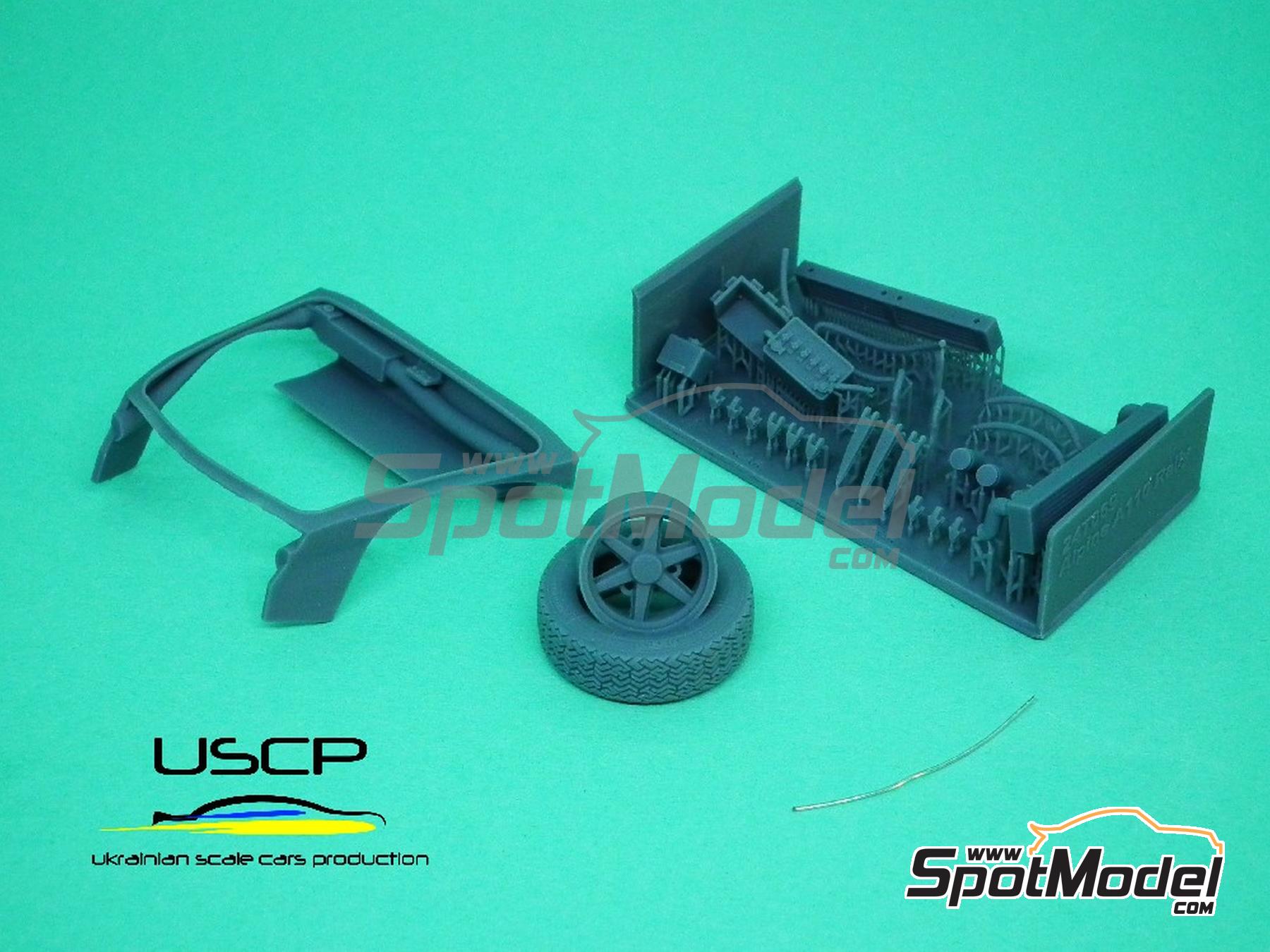 Image 11: Alpine A110 - parte delantera versión rally | Set de mejora y detallado en escala 1/24 fabricado por USCP (ref. 24T069)