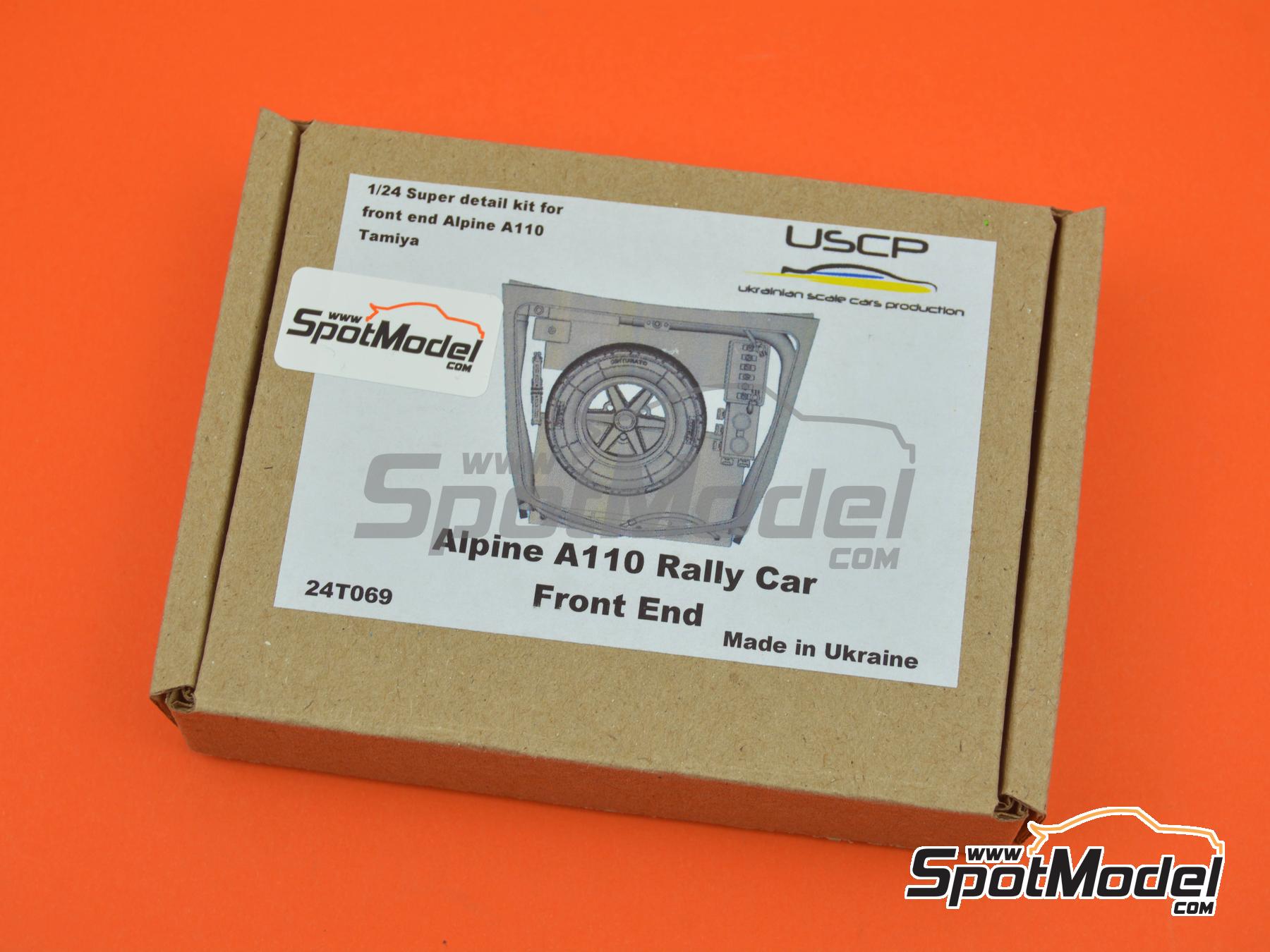 Image 14: Alpine A110 - parte delantera versión rally | Set de mejora y detallado en escala 1/24 fabricado por USCP (ref. 24T069)