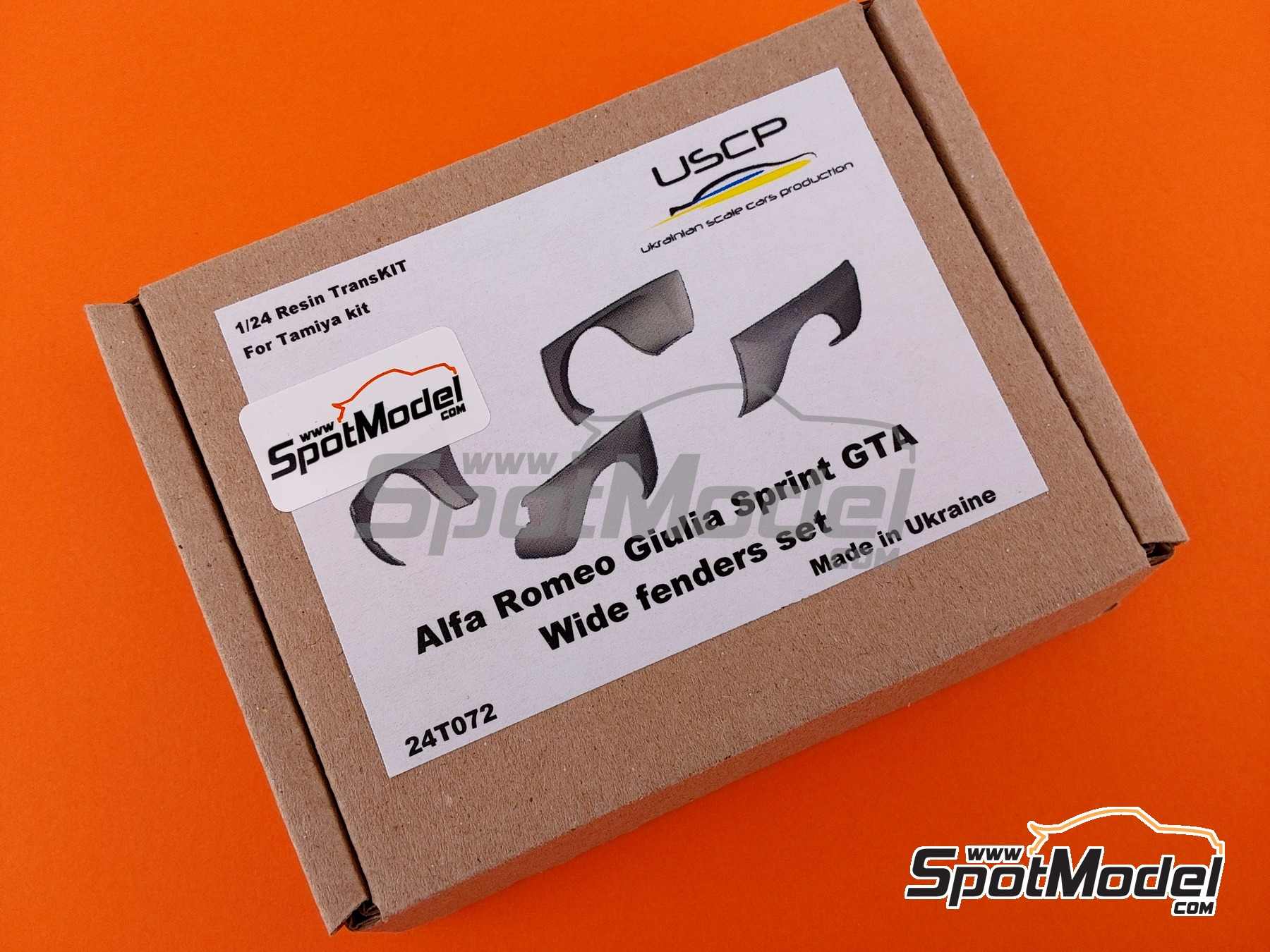 Image 9: Pasos de rueda ensanchados para Alfa Romeo Giulia Sprint GTA | Detalle en escala&nbsp;1/24 fabricado por USCP (ref.&nbsp;24T072)