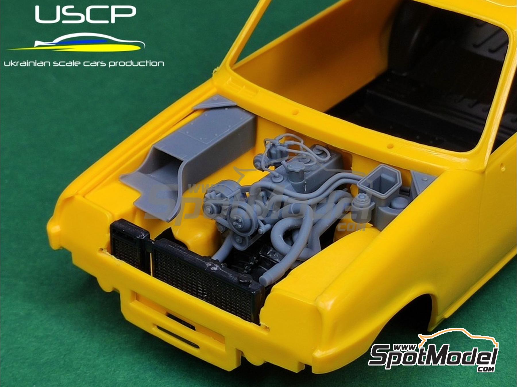 Image 1: Detallado compartimiento motor para Renault 5 Alpine | Set de mejora y detallado en escala&nbsp;1/24 fabricado por USCP (ref.&nbsp;24T075)