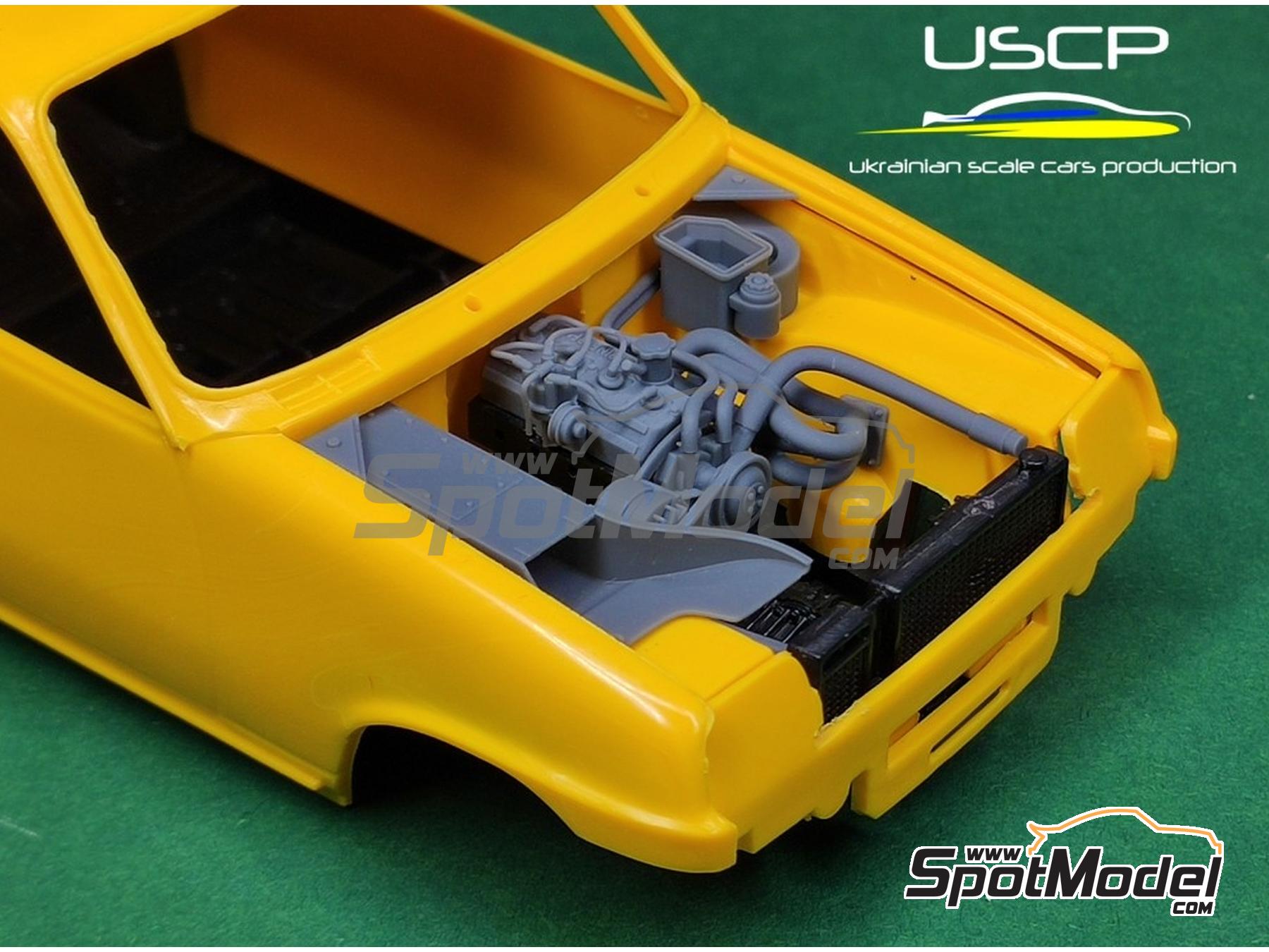 Image 2: Detallado compartimiento motor para Renault 5 Alpine | Set de mejora y detallado en escala&nbsp;1/24 fabricado por USCP (ref.&nbsp;24T075)