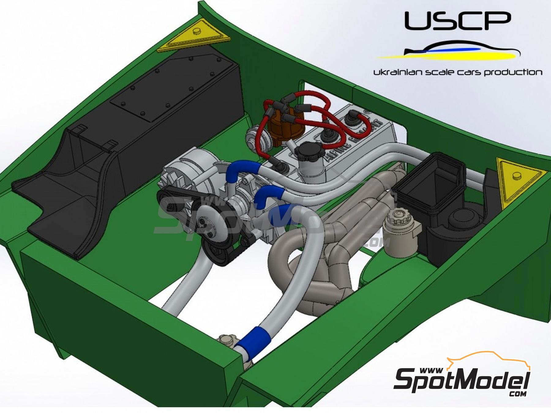 Image 6: Detallado compartimiento motor para Renault 5 Alpine | Set de mejora y detallado en escala&nbsp;1/24 fabricado por USCP (ref.&nbsp;24T075)