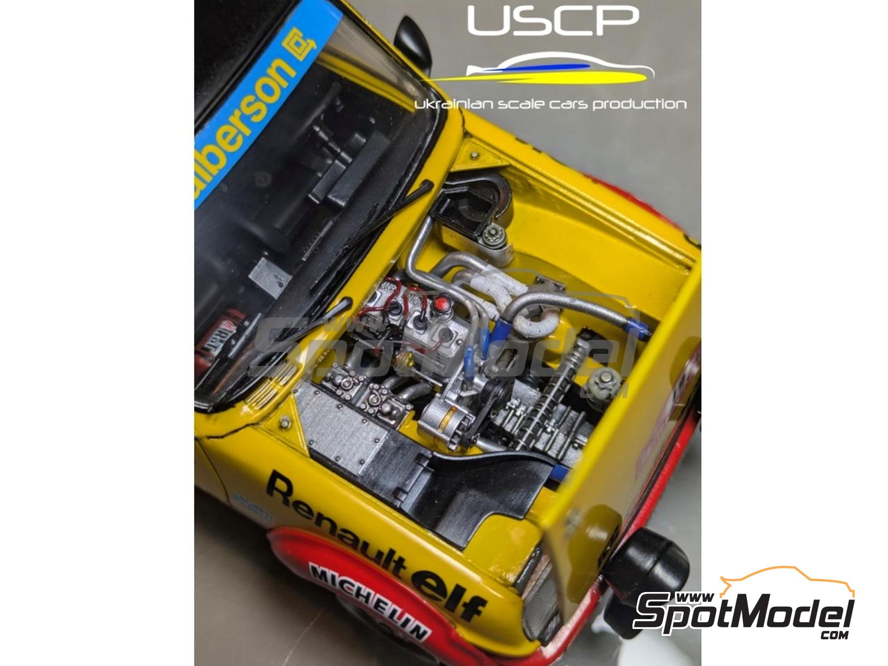 Image 9: Detallado compartimiento motor para Renault 5 Alpine | Set de mejora y detallado en escala&nbsp;1/24 fabricado por USCP (ref.&nbsp;24T075)