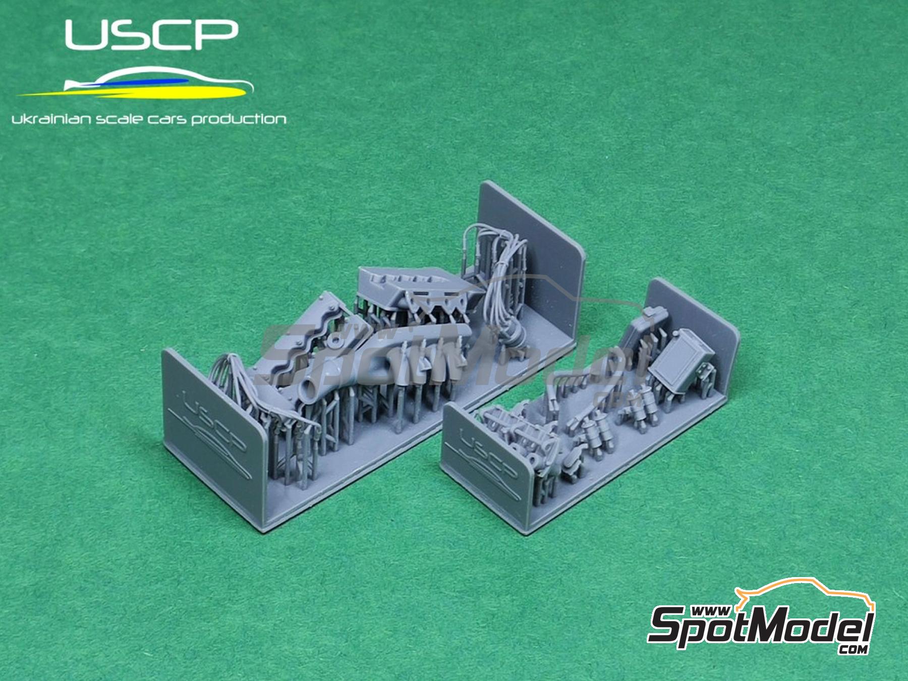 Image 1: Culata Testa Stretta para Alfa Romeo Giulia Sprint GTA | Set de mejora y detallado en escala&nbsp;1/24 fabricado por USCP (ref.&nbsp;24T078)