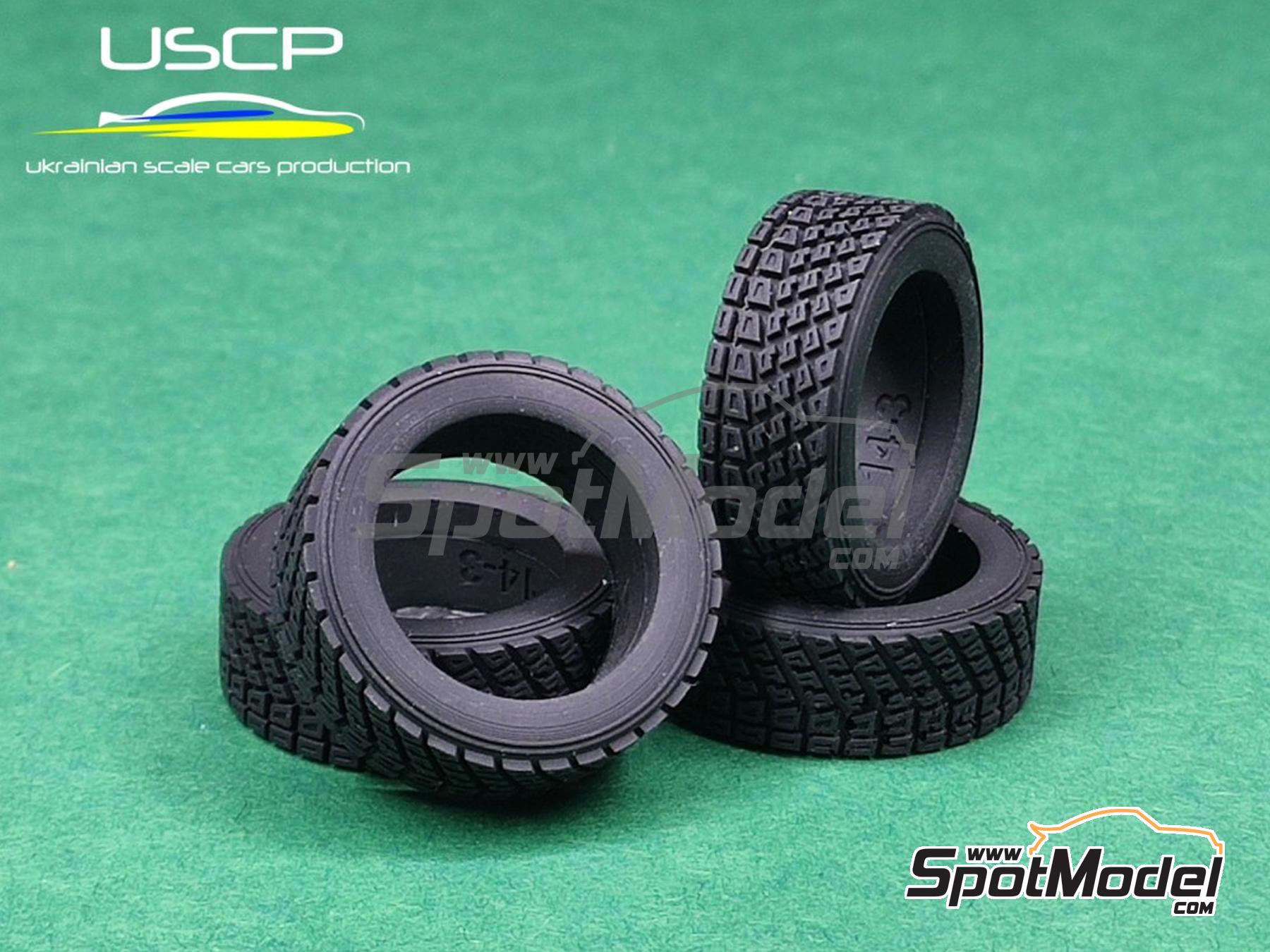 USCP 14-3: Tyre set 1/24 scale - Rally Gravel tires 14 inch - 4 units ...