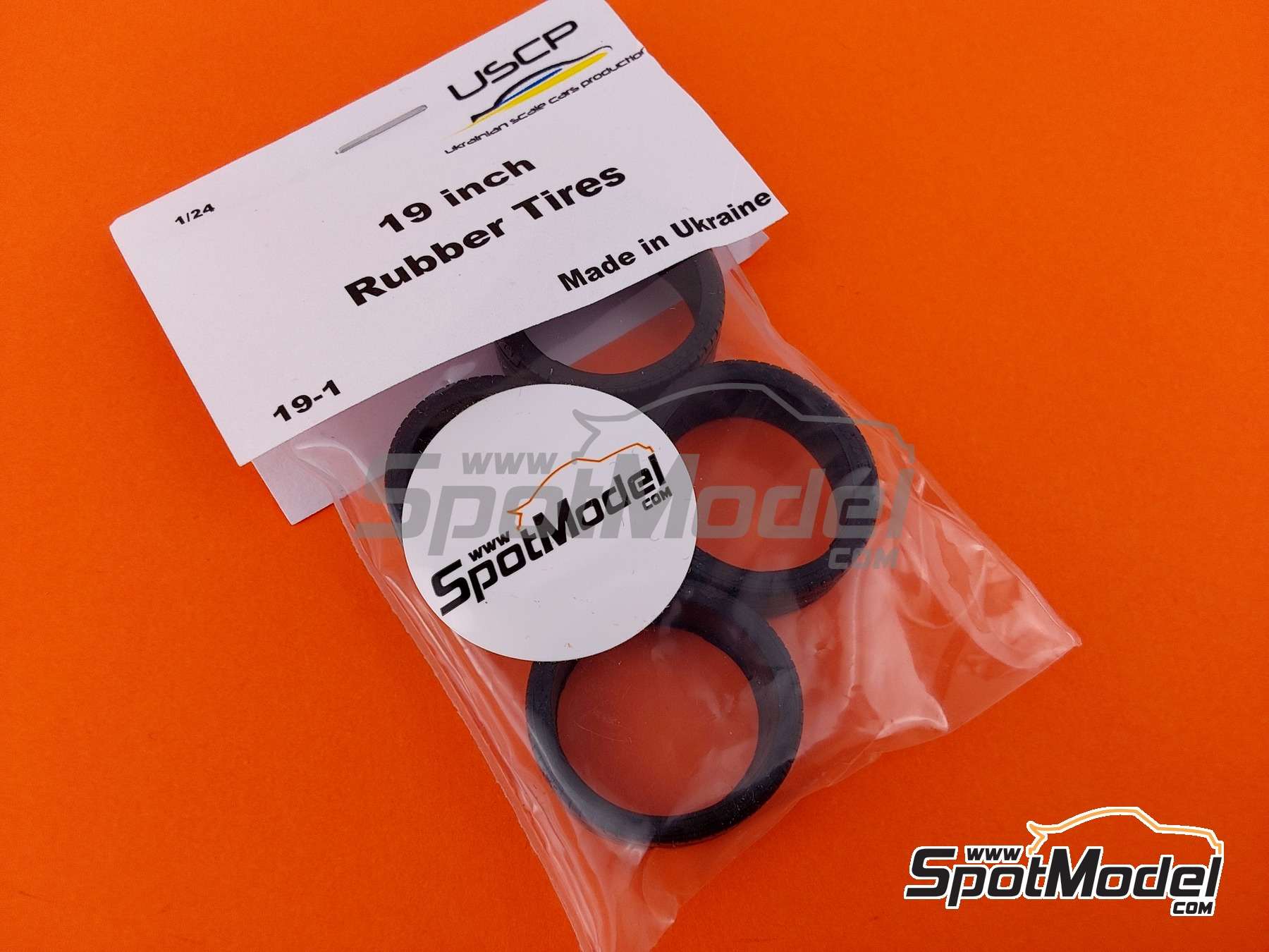 Image 2: Goodyear Eagle F1 19 pulgadas Perfil Normal | Neum&aacute;ticos en escala&nbsp;1/24 fabricado por USCP (ref.&nbsp;USCP-19-1, tambien 19-1)