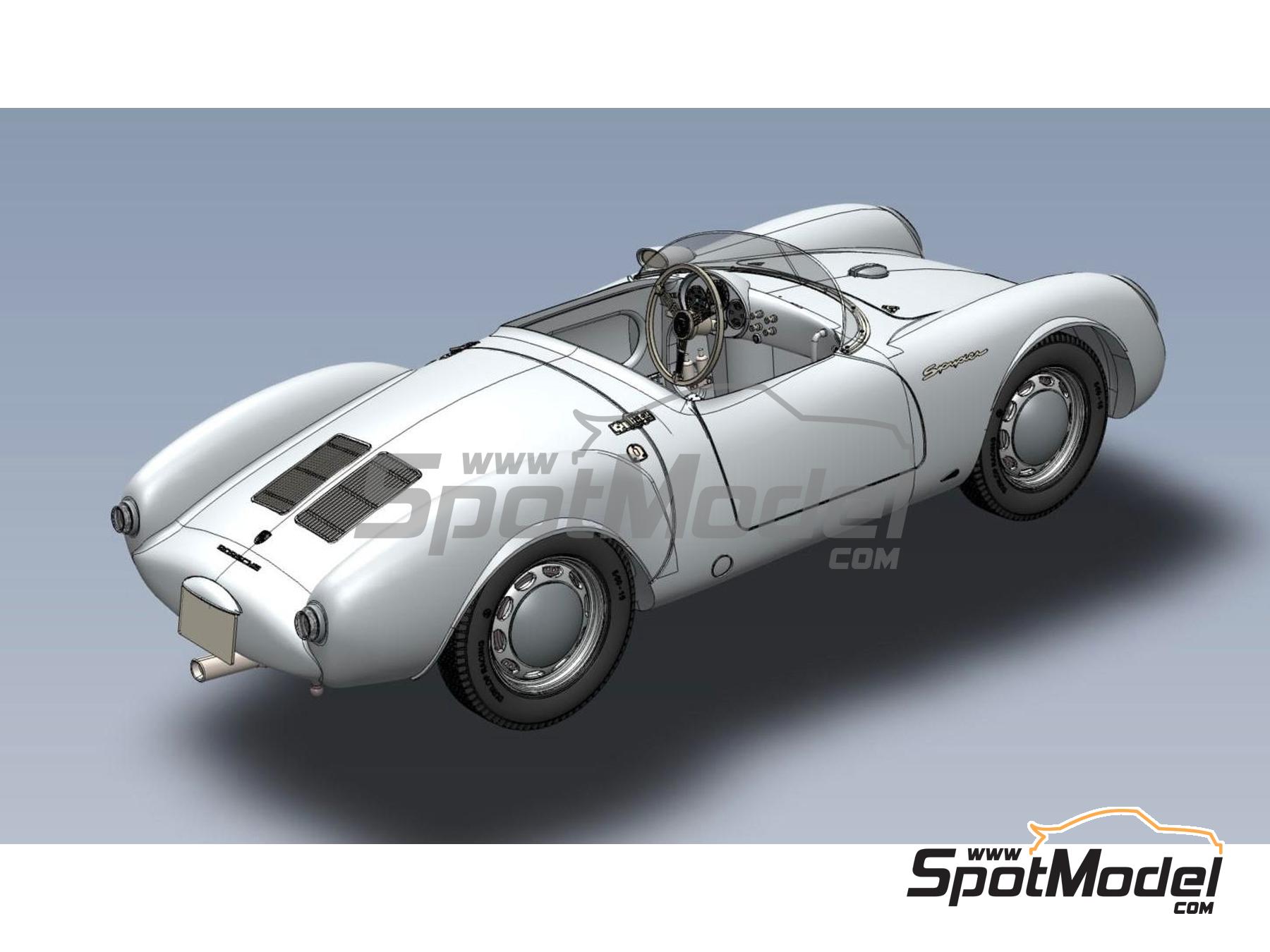 SpotModel | USCP 24K003: Car scale model kit 1/24 scale - Porsche 550  Spyder (ref. USCP 24K003-24K003)