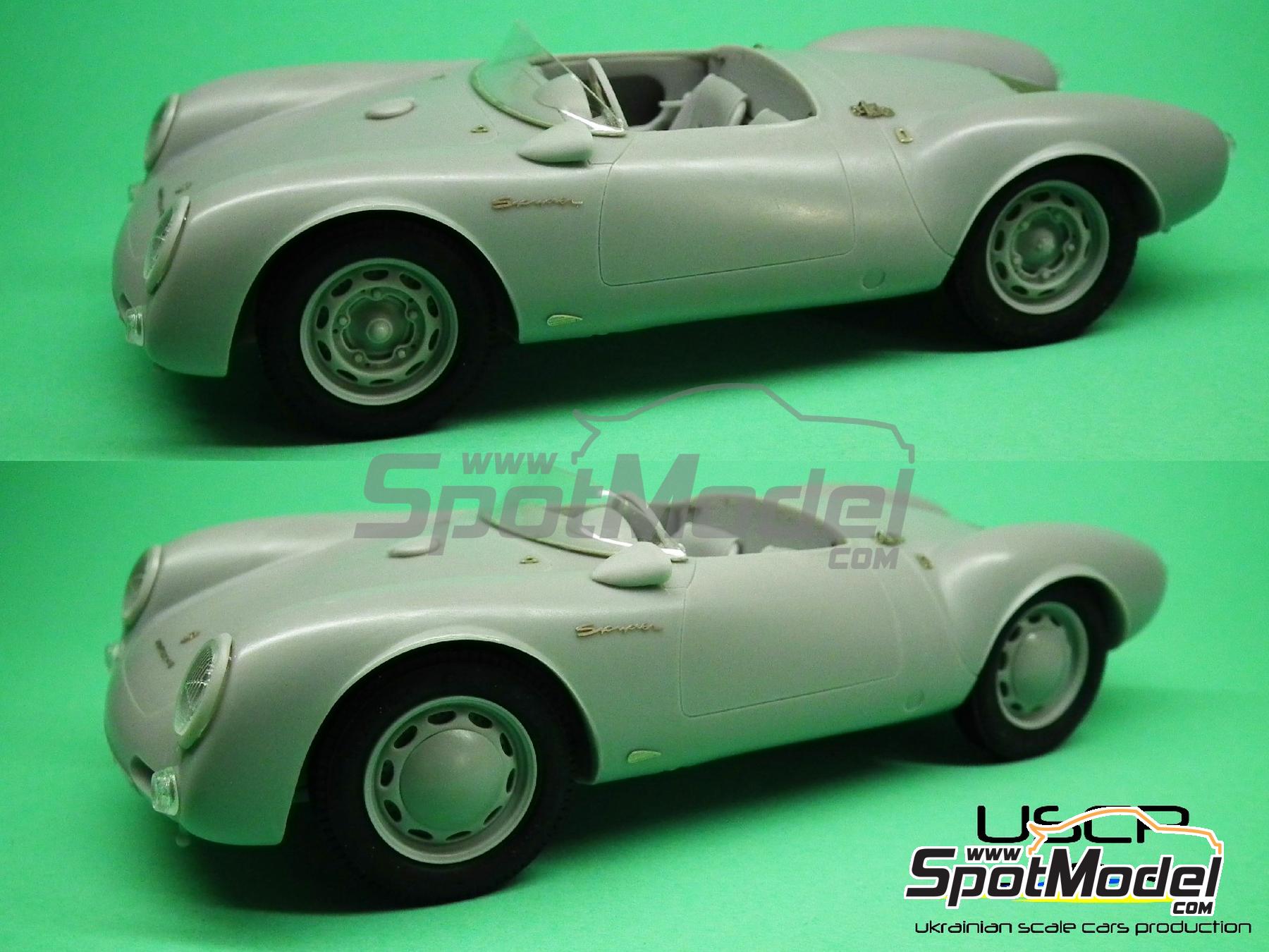 USCP 24K003: Car scale model kit 1/24 scale - Porsche 550 Spyder (ref. USCP  24K003-24K003) | SpotModel