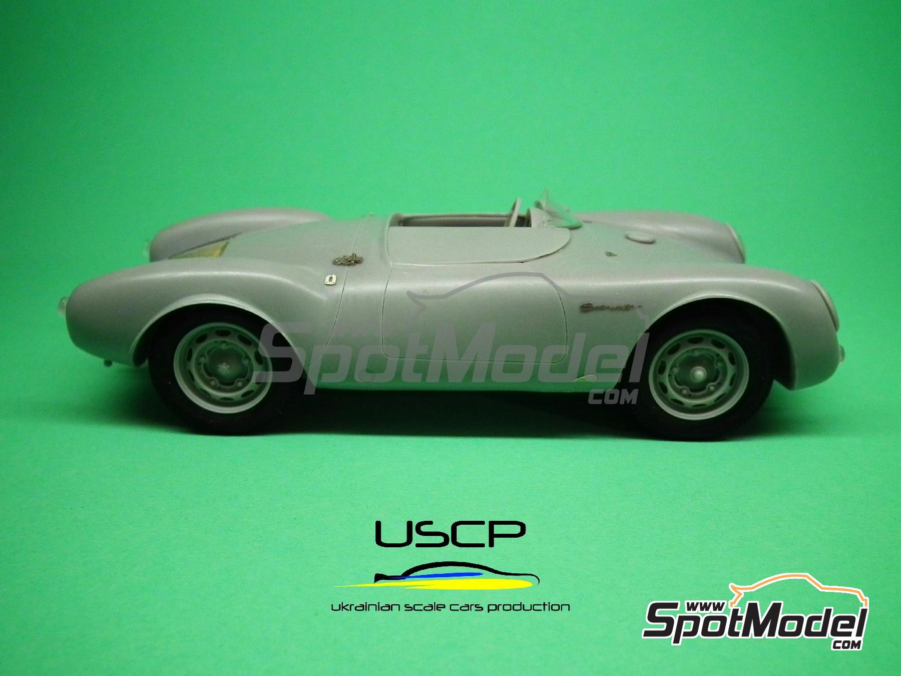 USCP 24K003: Car scale model kit 1/24 scale - Porsche 550 Spyder (ref. USCP  24K003-24K003) | SpotModel