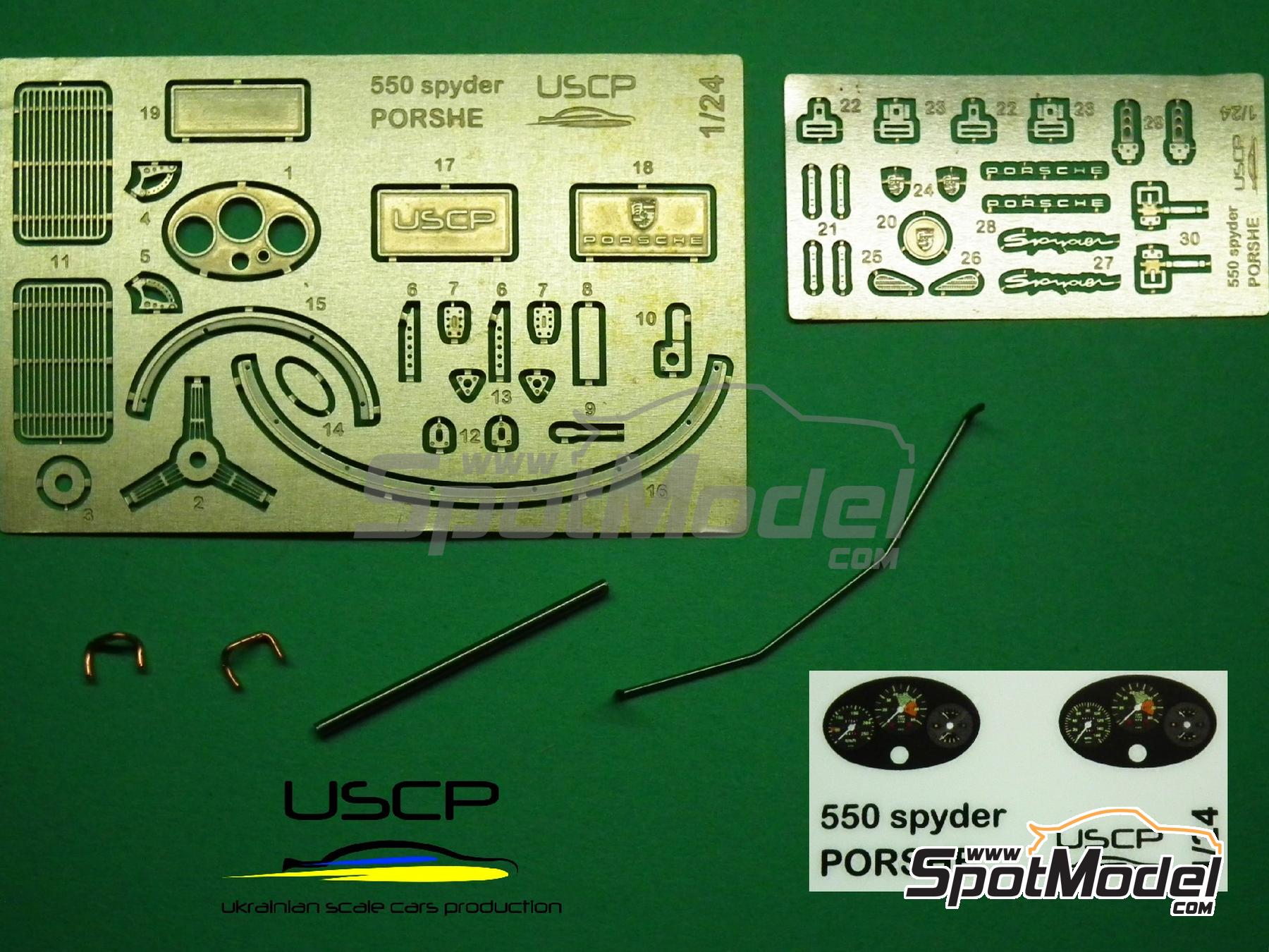 Image 38: Porsche 550 Spyder | Maqueta de coche en escala&nbsp;1/24 fabricado por USCP (ref.&nbsp;24K003)