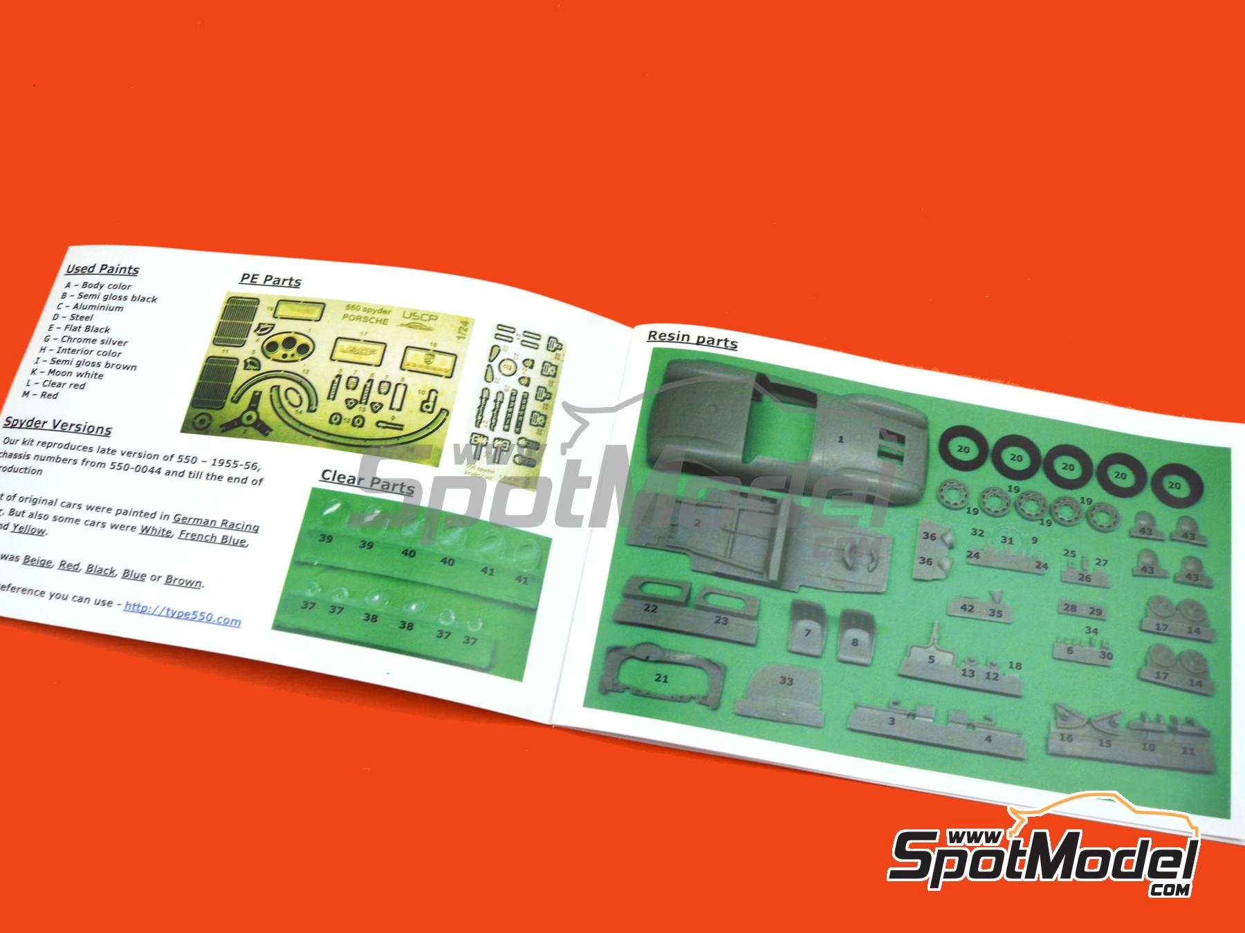 Image 54: Porsche 550 Spyder | Maqueta de coche en escala&nbsp;1/24 fabricado por USCP (ref.&nbsp;24K003)