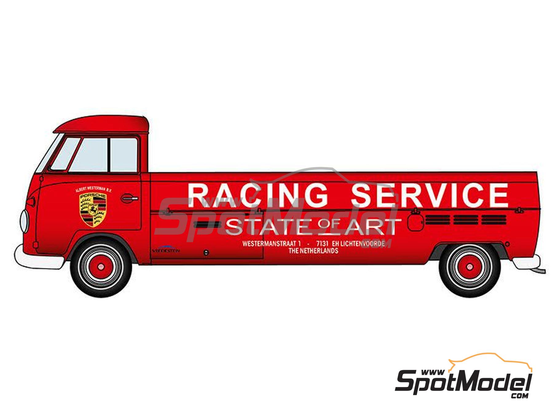 Image 2: Volkswagen Transporter T1 Renntransporter Long | Transkit in 1/24 scale manufactured by USCP (ref.&nbsp;24T039)