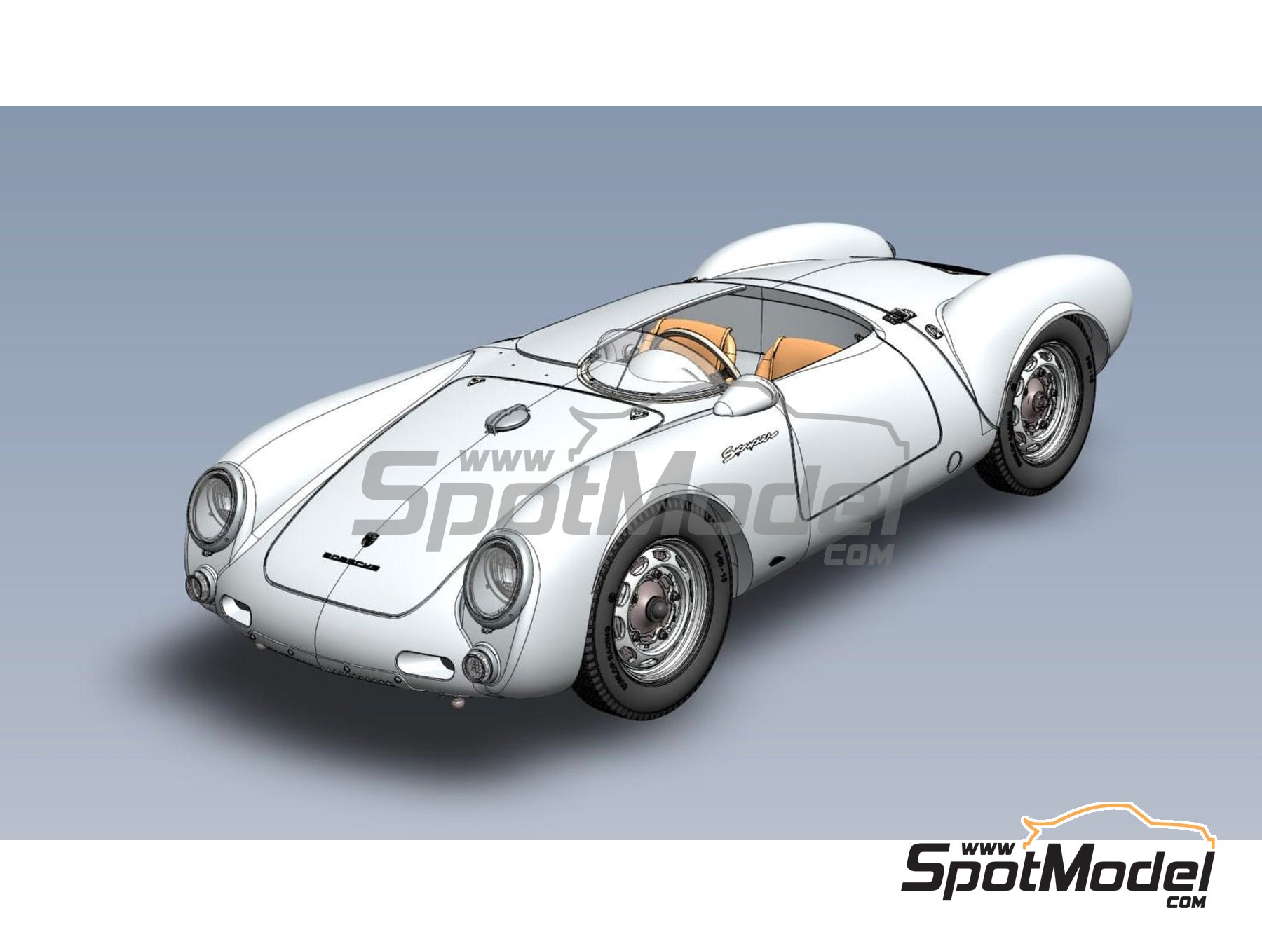PORSCHE 550 Spyder Panamericana 54 Le Mans 55 or Targa Florio 56 FPPM 1/24 kit 