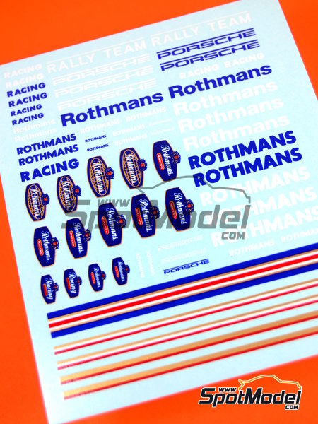 DECALS 1/18 TABAC " ROTHMANS " VIRAGES  T218 