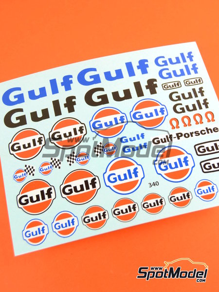 1/43 PP03-43 140x90 mm Petroleum products 3 Gulf sponsors Decal 