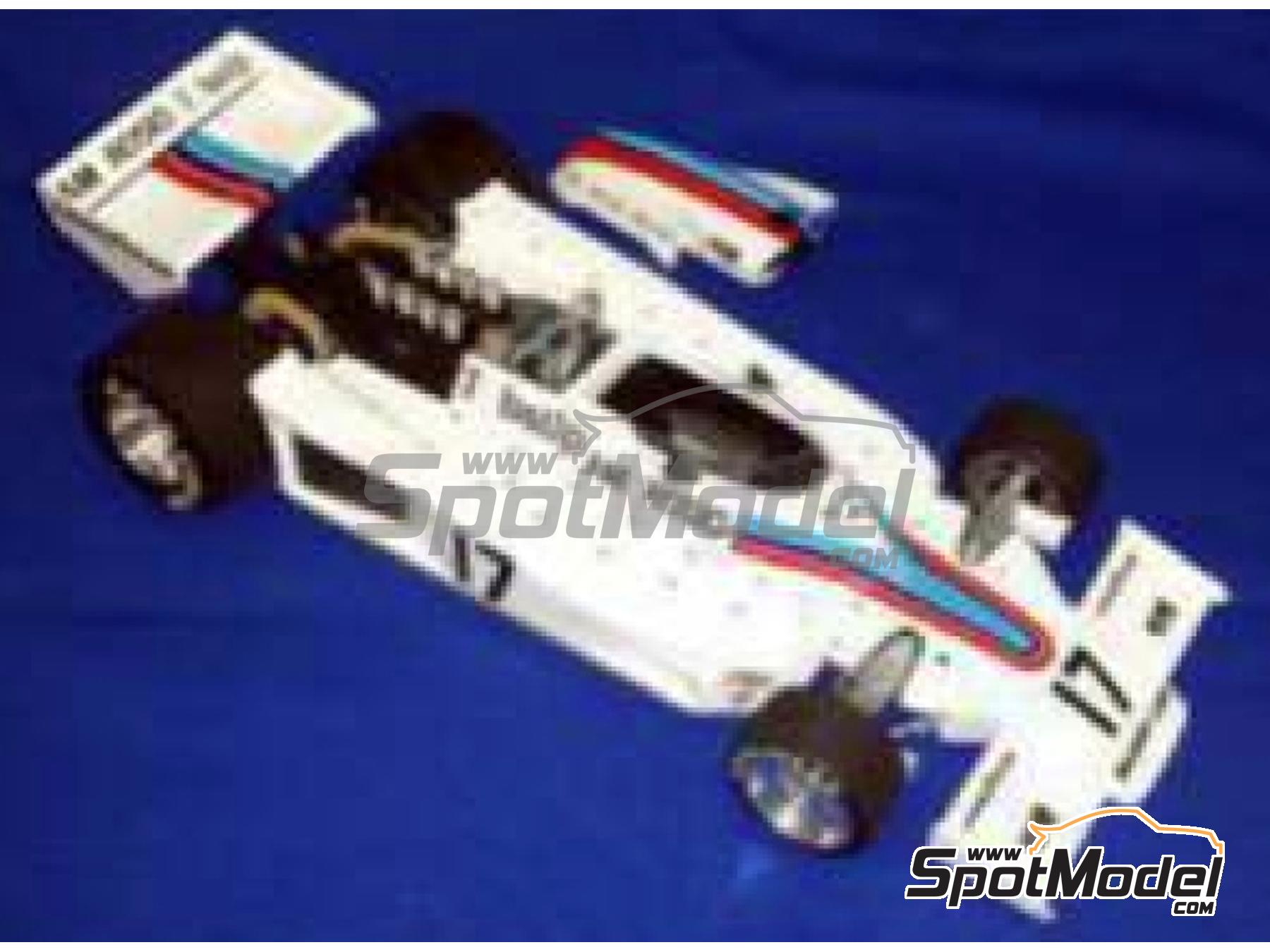 Image 2: Shadow Ford DN8 sponsored by Ambrosio, Tabatip - Monaco Formula 1 Grand Prix 1977 | Car scale model kit in 1/20 scale manufactured by Wolf Kits (ref.&nbsp;GP20100, also 4520100201009)