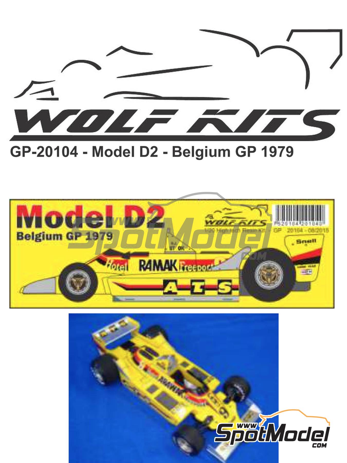 Miniature Spark 1/43 ATS D2 Ford-Cosworth - Hans-Joachim Stuck - GP Espagne 1979