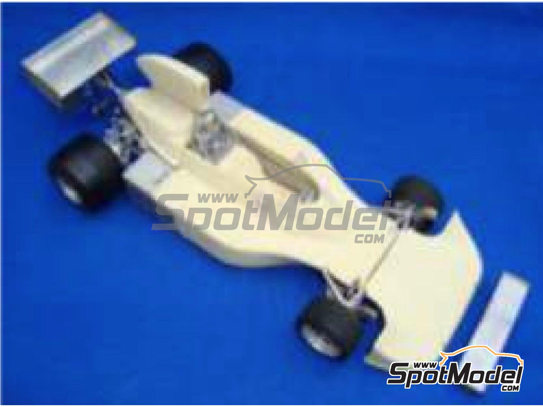 Image 2: Hesketh Ford 308B Hesketh Racing Team - Dutch Formula 1 Grand Prix 1975 | Car scale model kit in 1/20 scale manufactured by Wolf Kits (ref.&nbsp;GP20106, also 7520106201062)