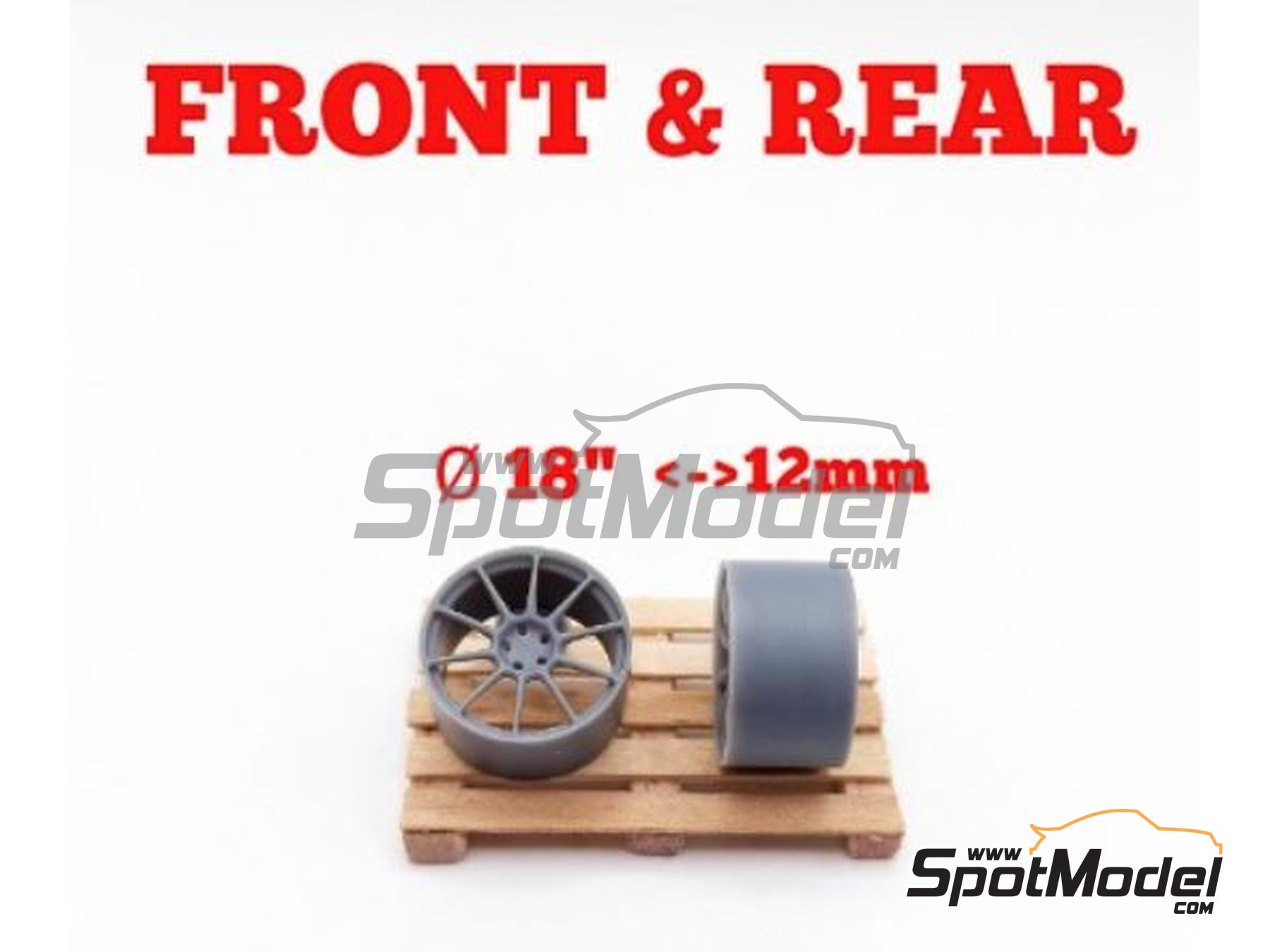 Image 2: Volk Racing Rays ZE40 18 inches | Rims in 1/24 scale manufactured by Yamamoto Model Parts (ref.&nbsp;YMPRIM13)