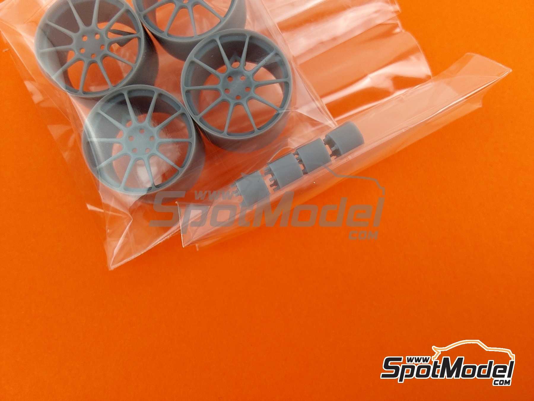 Image 7: Volk Racing Rays ZE40 18 inches | Rims in 1/24 scale manufactured by Yamamoto Model Parts (ref.&nbsp;YMPRIM13)