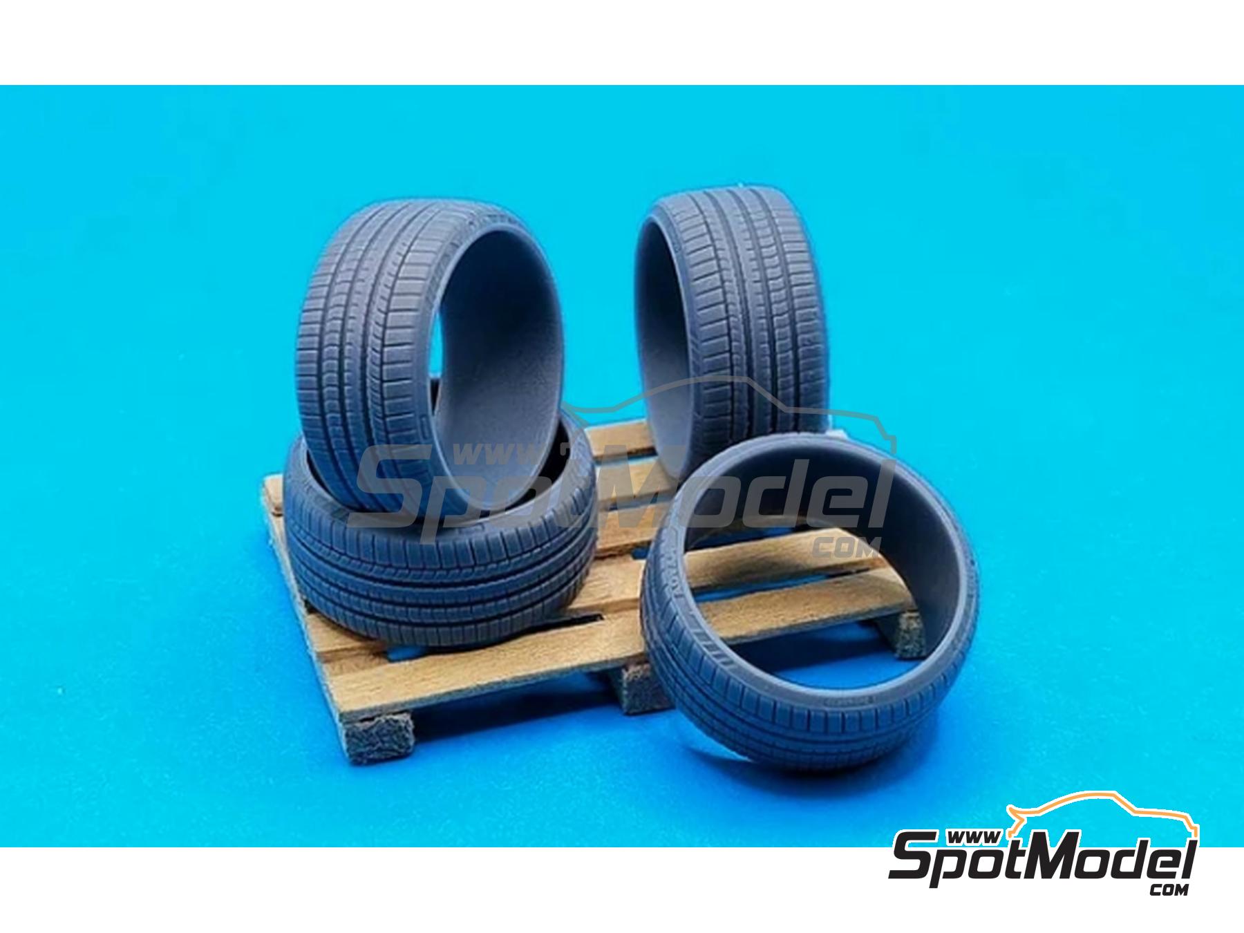 Image 2: Yokohama Advan Stretched 18 inches | Tyre set in 1/24 scale manufactured by Yamamoto Model Parts (ref.&nbsp;YMPRIM23)