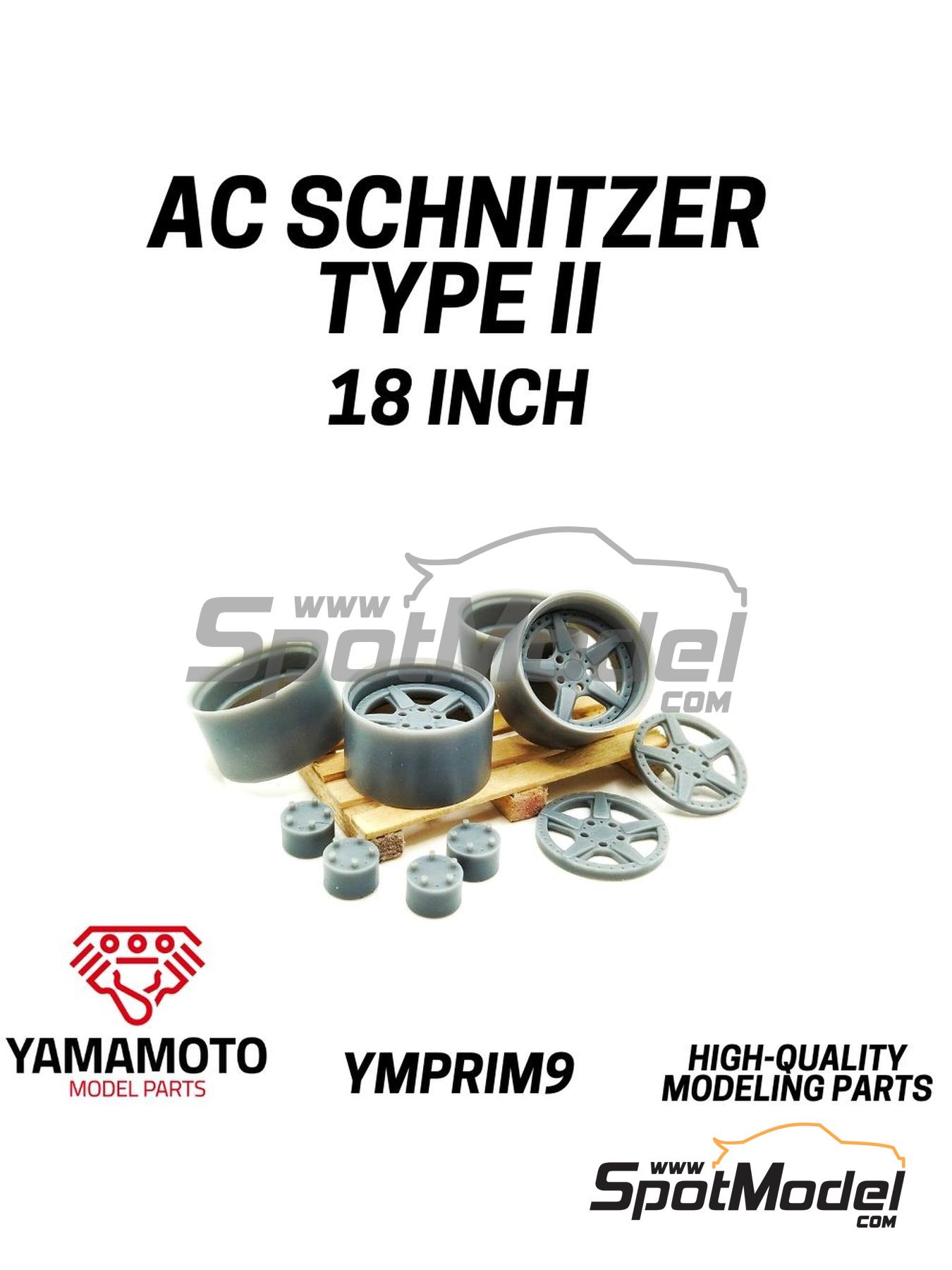 Yamamoto Model Parts YMPRIM9: Rims 1/24 scale - AC Schnitzer Type 2 18 inches 4 units (ref. YMPRIM9) SpotModel