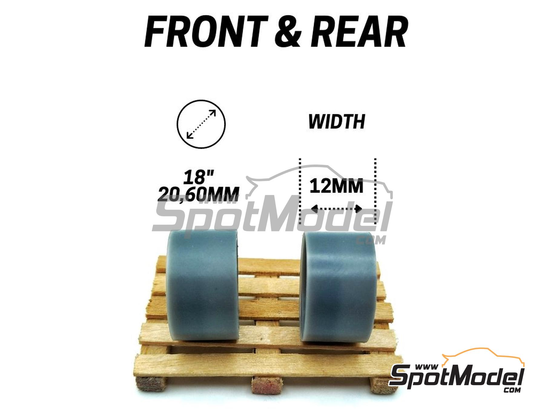 Image 2: AC Schnitzer Type 2 18 inches | Rims in 1/24 scale manufactured by Yamamoto Model Parts (ref.&nbsp;YMPRIM9)