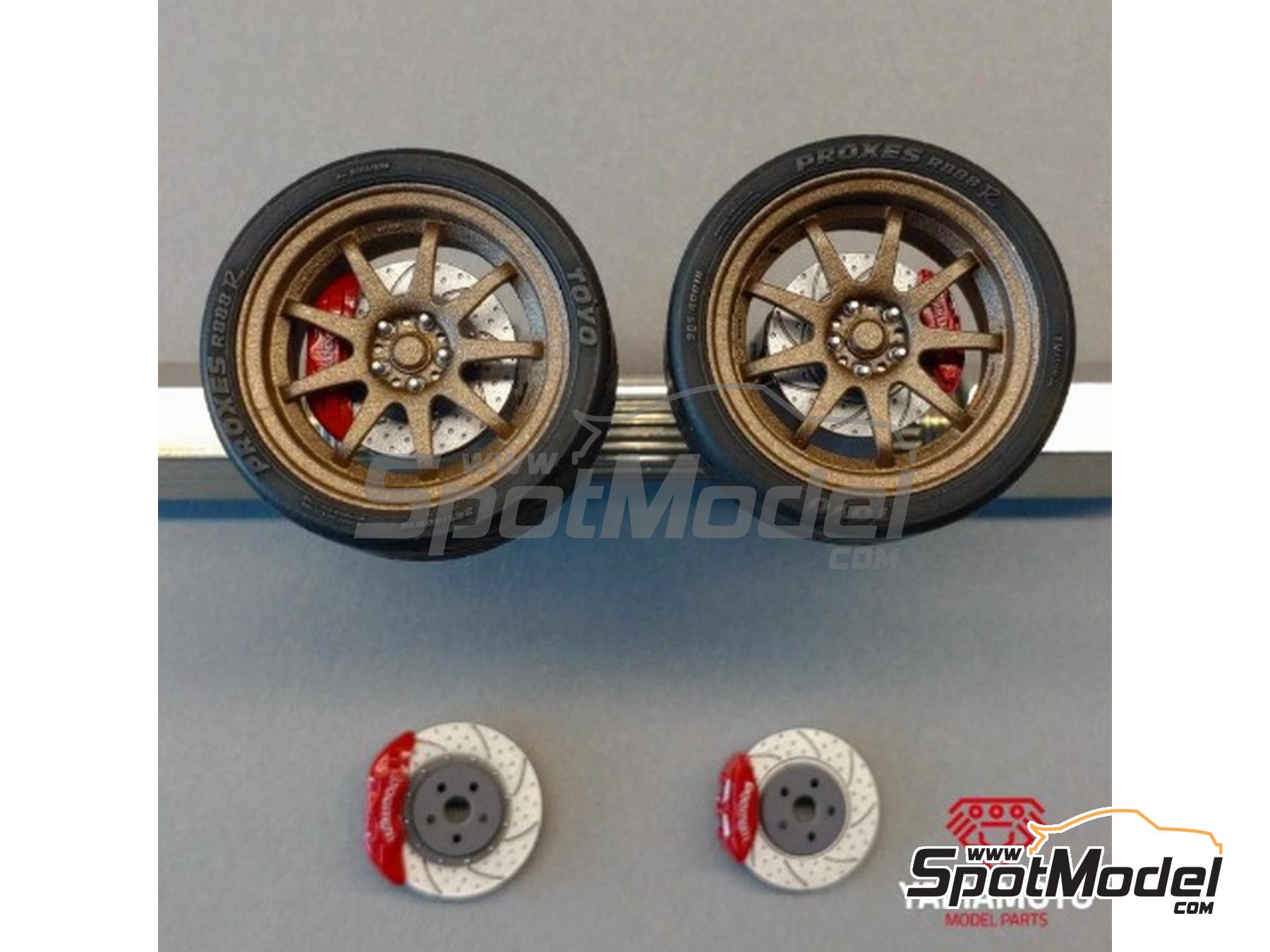 Image 3: Universal brakes - Type A | Brakes in 1/24 scale manufactured by Yamamoto Model Parts (ref. YMPTUN115)