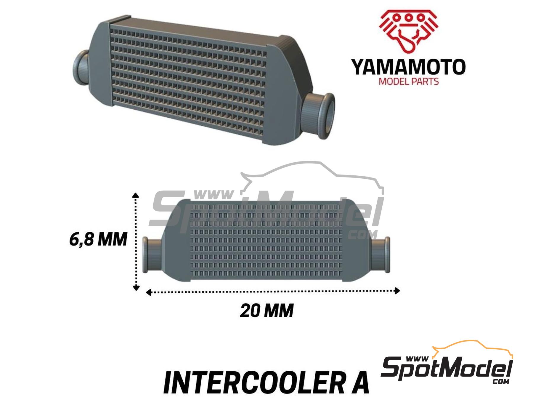 Image 2: Intercooler type A | Detail in 1/24 scale manufactured by Yamamoto Model Parts (ref.&nbsp;YMPTUN13)