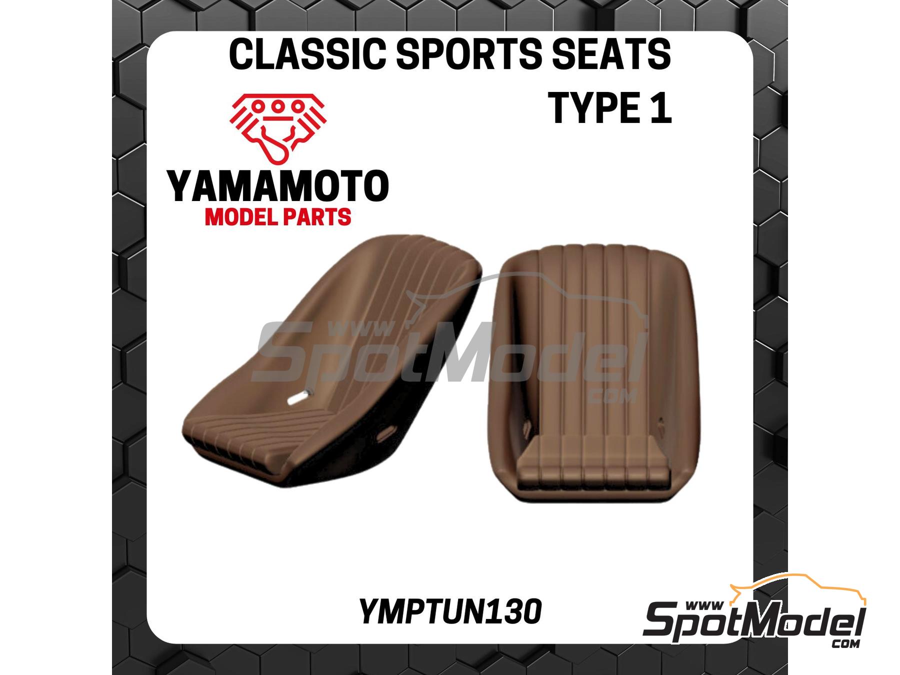 Image 1: Classic Sport seats Type 1 | Seat in 1/24 scale manufactured by Yamamoto Model Parts (ref.&nbsp;YMPTUN130)