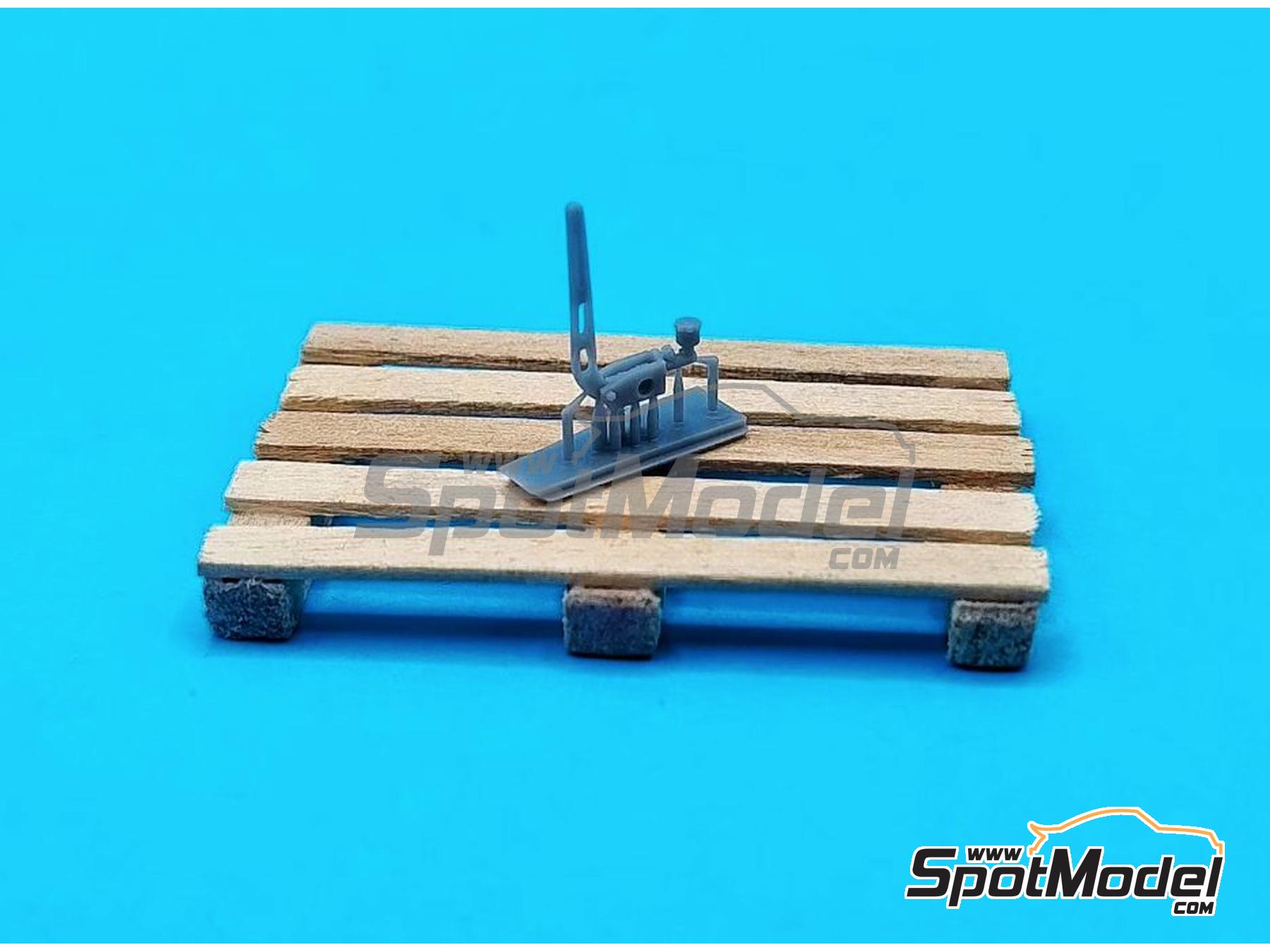 Image 1: Hydraulic handbrake type 2 | Detail in 1/24 scale manufactured by Yamamoto Model Parts (ref.&nbsp;YMPTUN139)