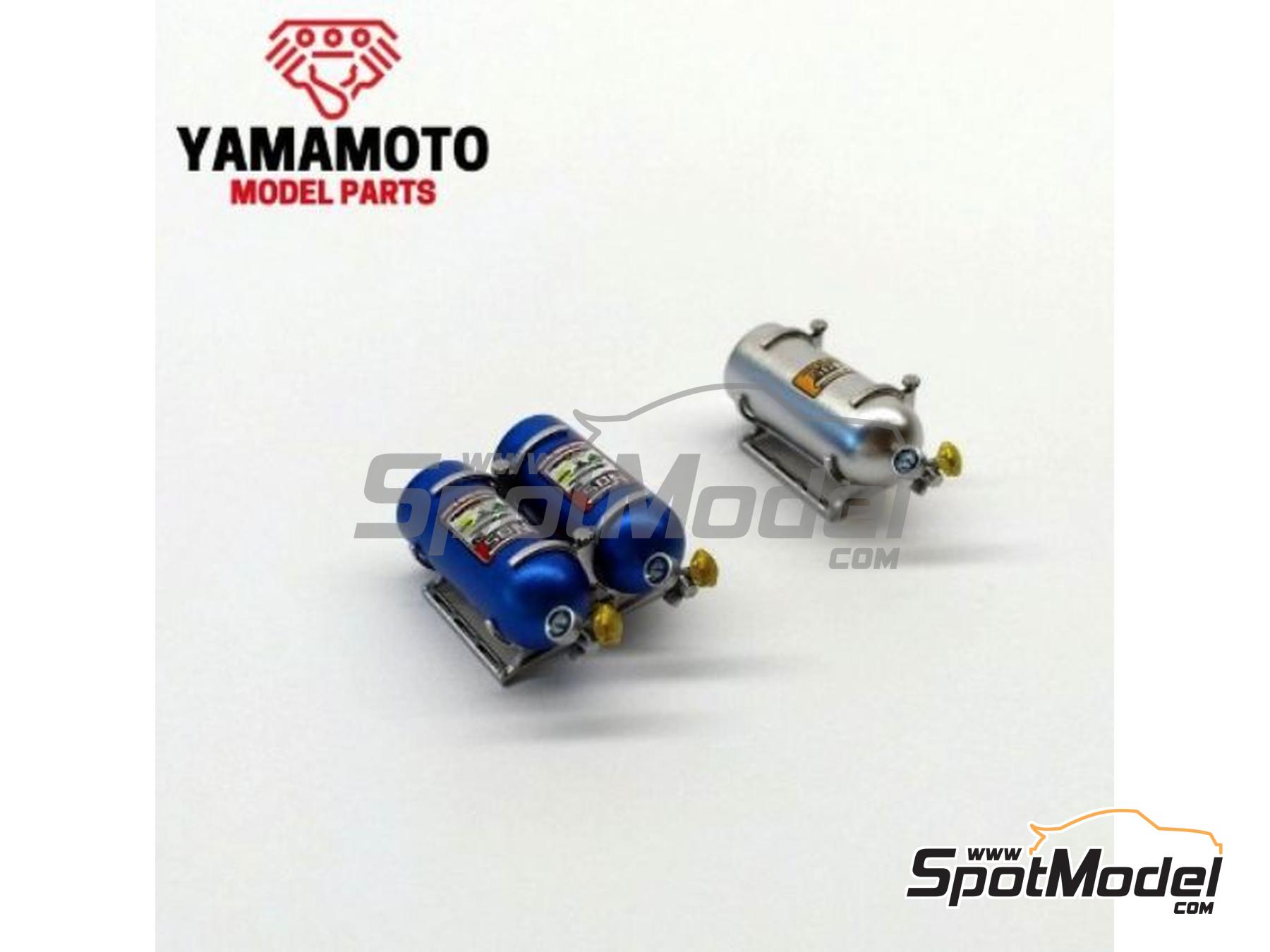 Image 5: Double nitro bottle bracket | Detail in 1/24 scale manufactured by Yamamoto Model Parts (ref.&nbsp;YMPTUN146)